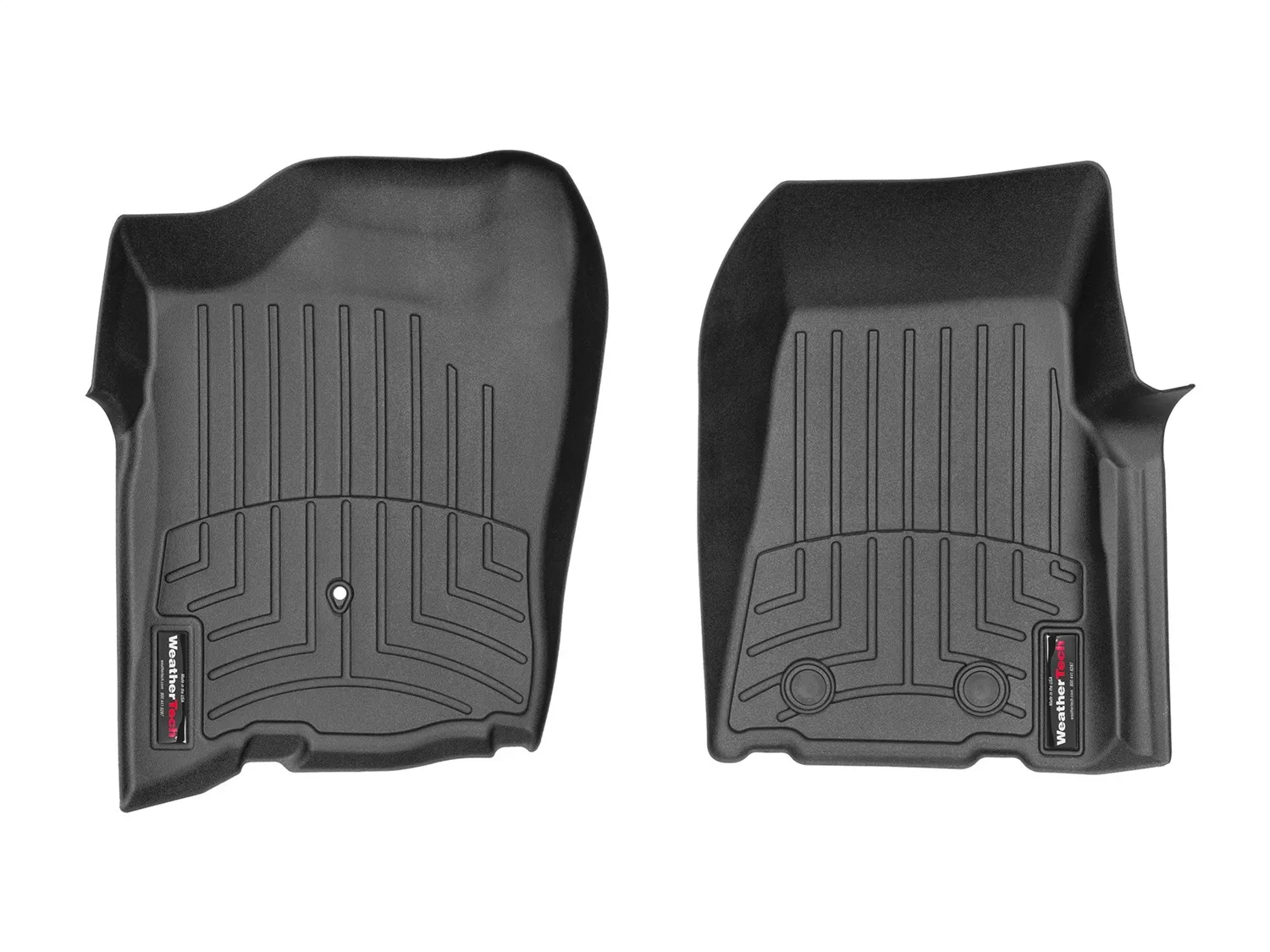 WeatherTech FloorLiner™ DigitalFit®; Black; Front;