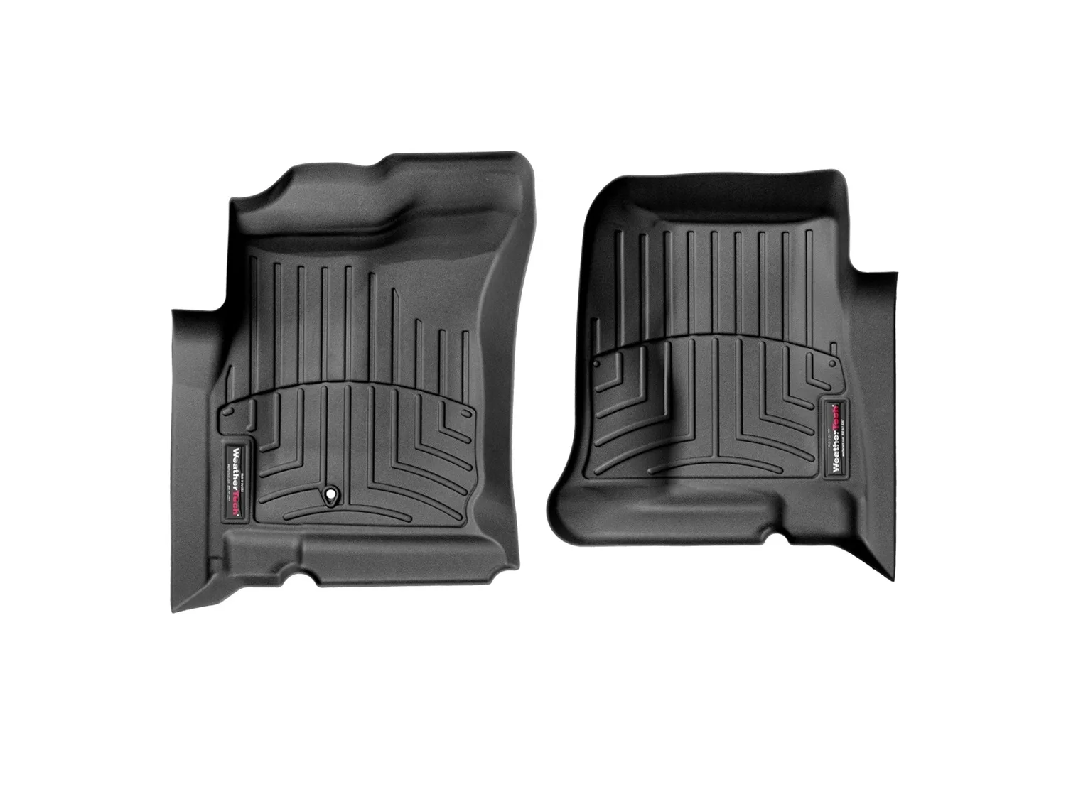 WeatherTech FloorLiner™ DigitalFit®; Black; Front;