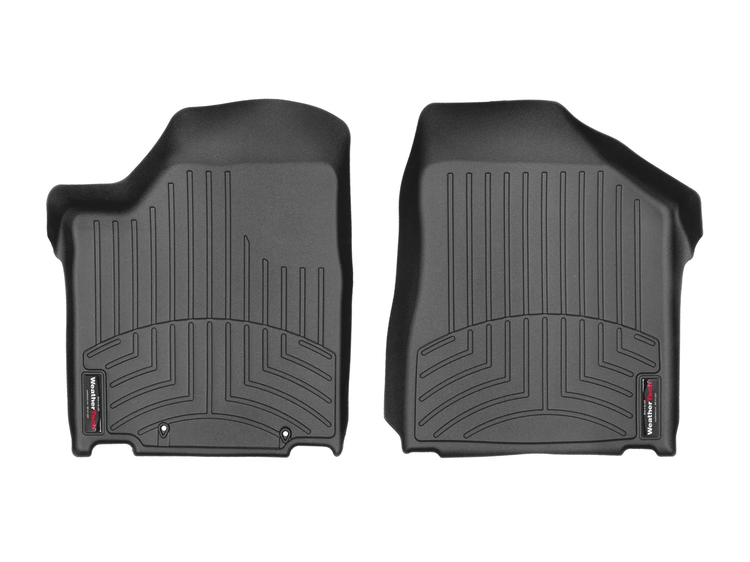 WeatherTech FloorLiner™ DigitalFit®; Black; Front;