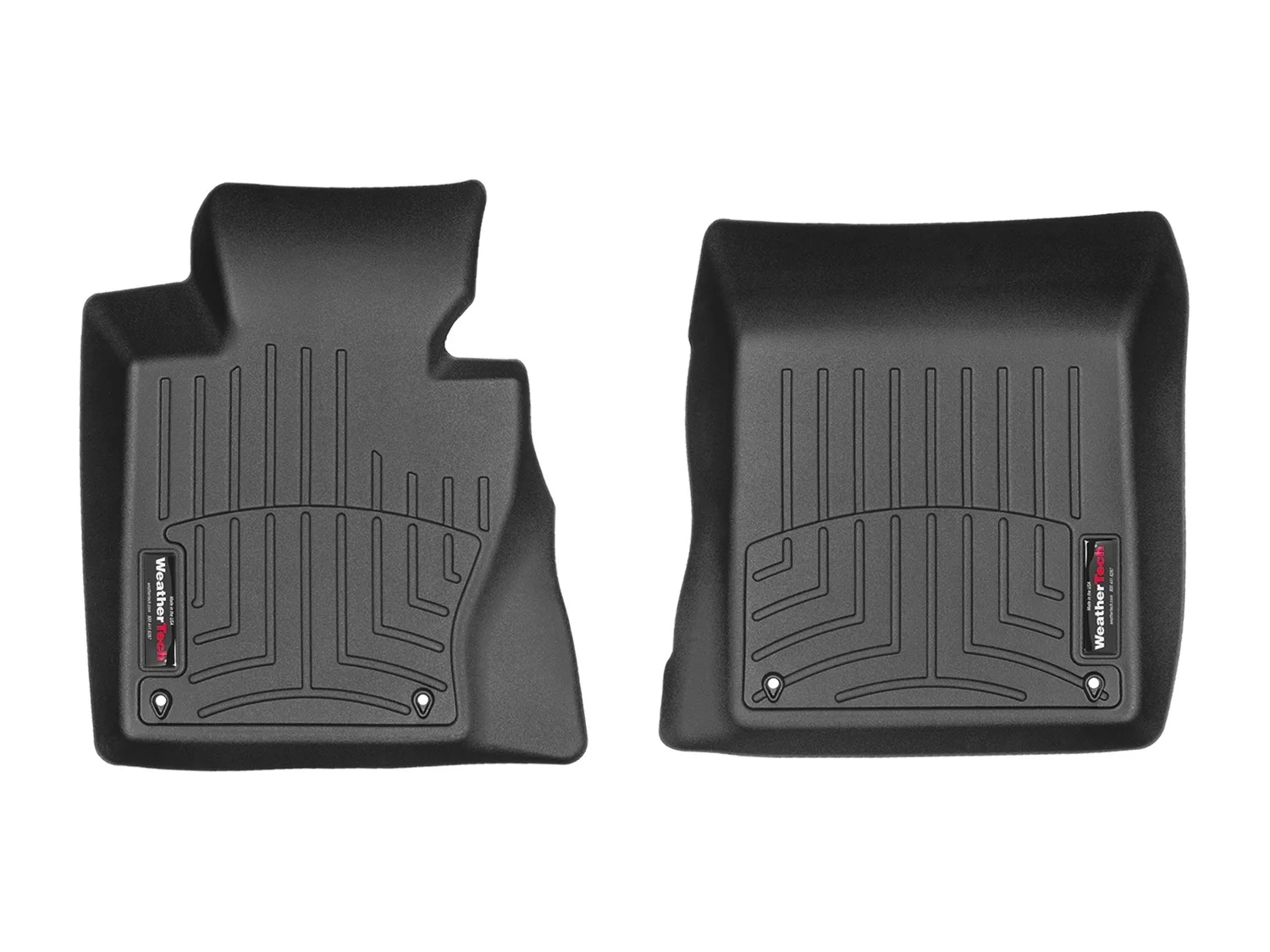 WeatherTech FloorLiner™ DigitalFit®; Black; Front;