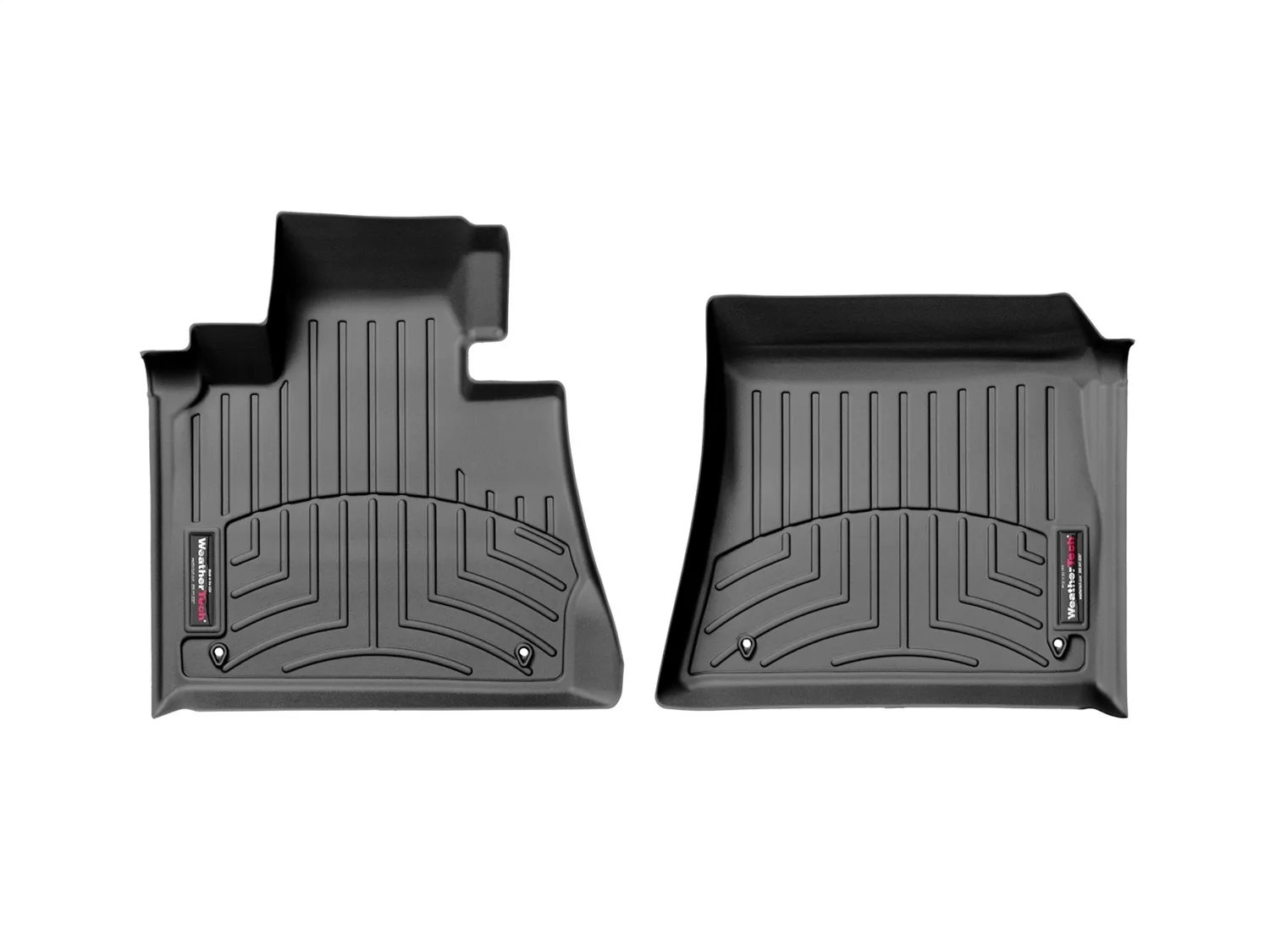 WeatherTech FloorLiner™ DigitalFit®; Black; Front;