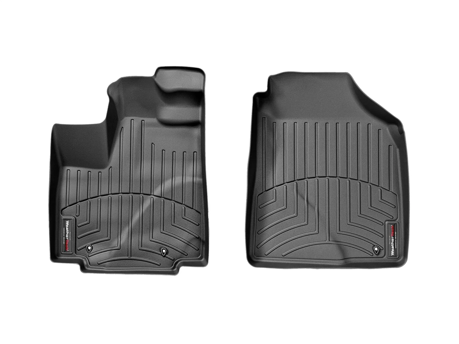 WeatherTech FloorLiner™ DigitalFit®; Black; Front;
