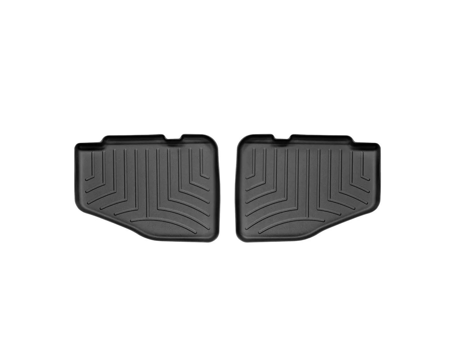 WeatherTech FloorLiner™ DigitalFit®; Black; Rear; 2 Pieces;