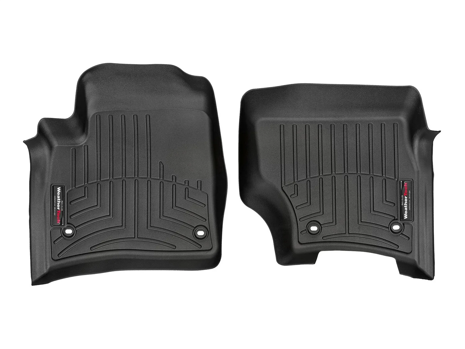 WeatherTech FloorLiner™ DigitalFit®; Black; Front;