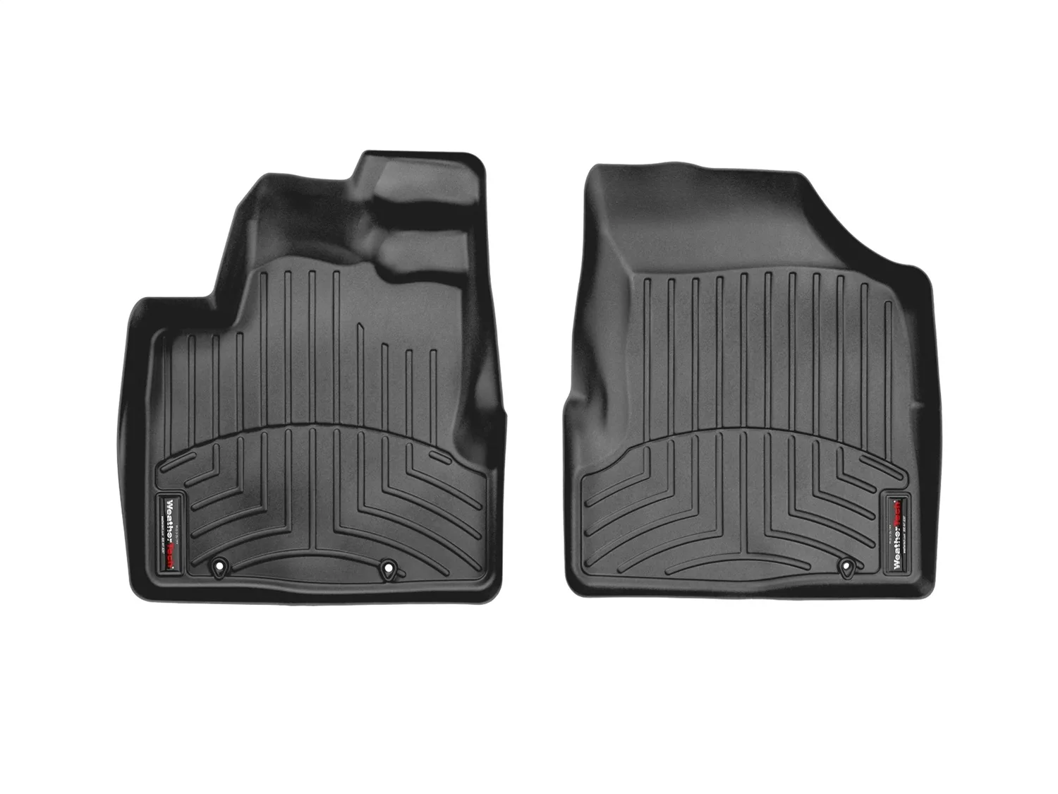 WeatherTech FloorLiner™ DigitalFit®; Black; Front;