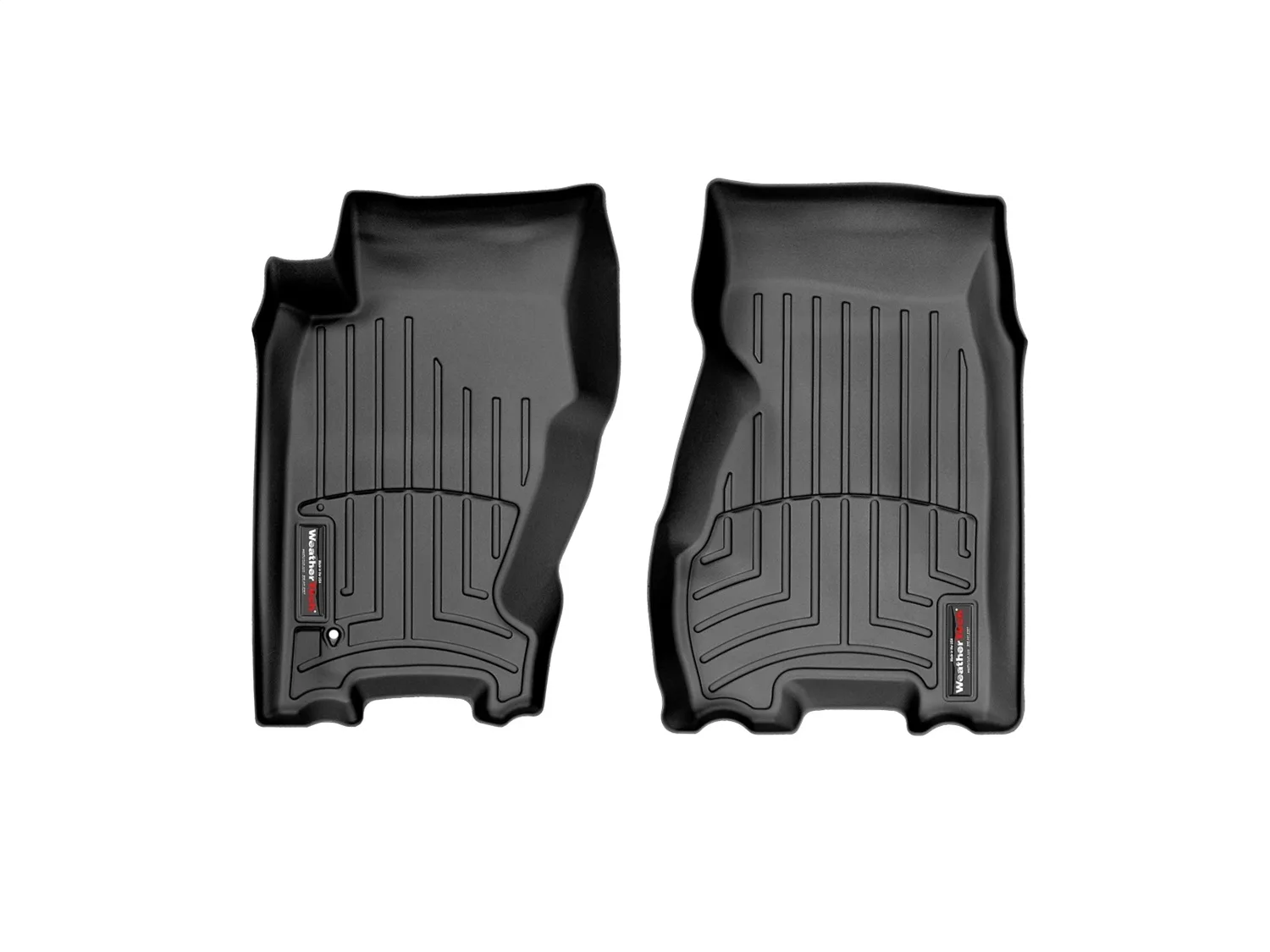 WeatherTech FloorLiner™ DigitalFit®; Black; Front;