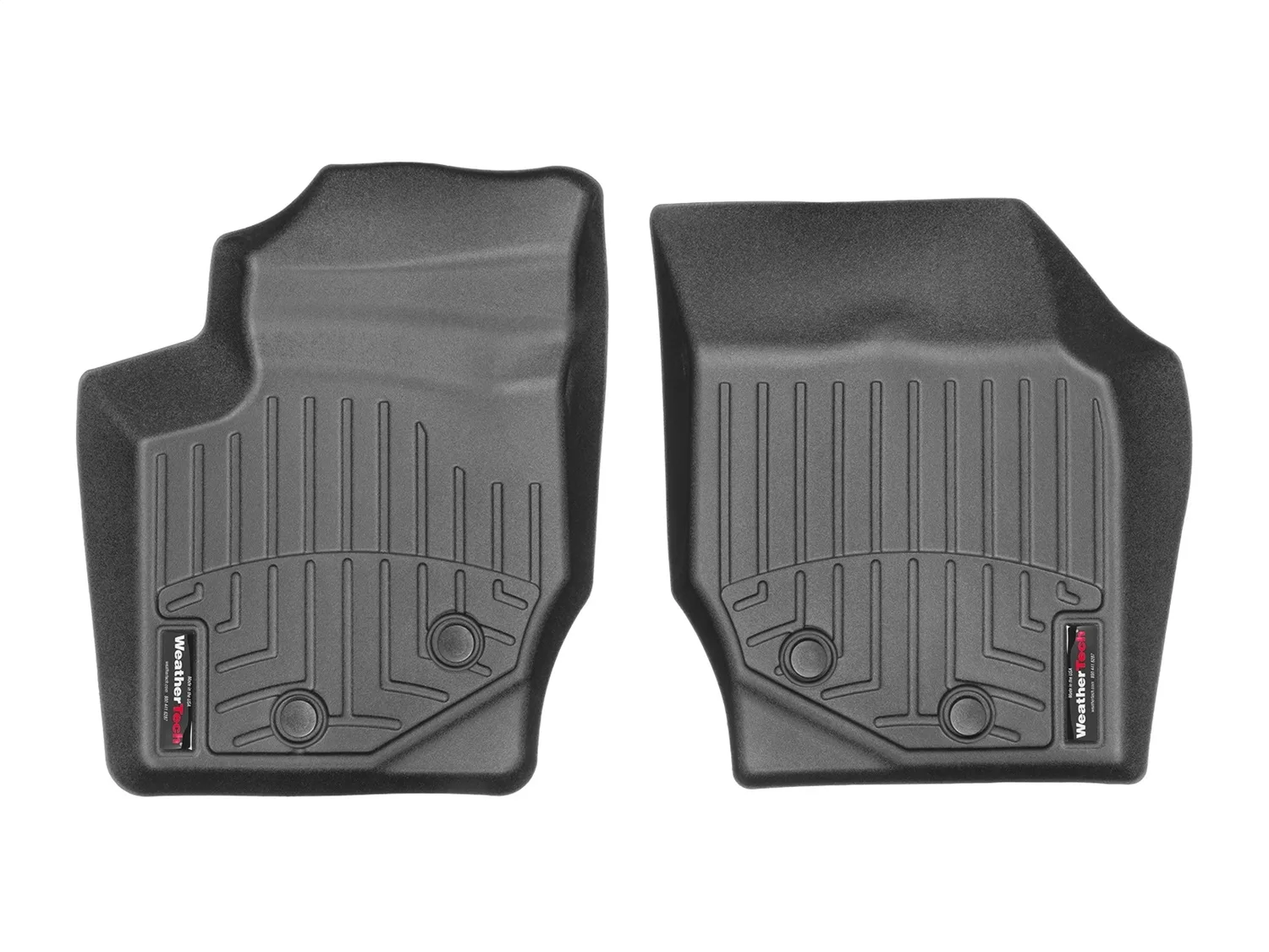 WeatherTech FloorLiner™ DigitalFit®; Black; Front;
