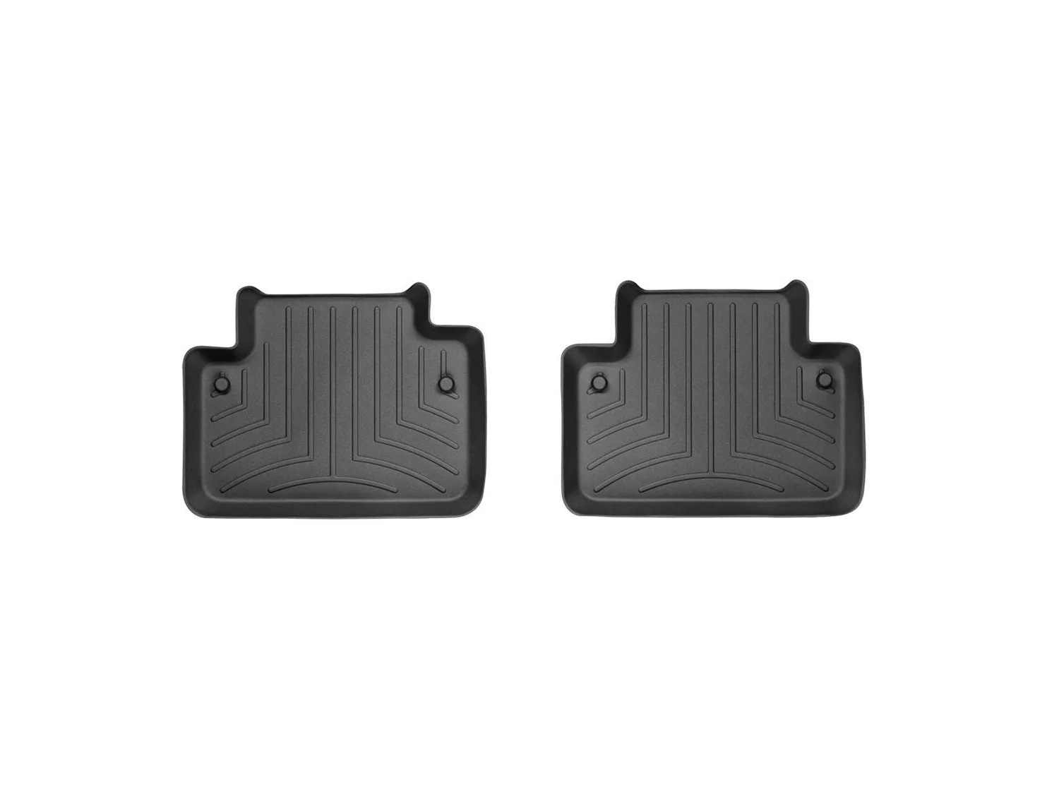 WeatherTech FloorLiner™ DigitalFit®; Black; Rear; 2 Pieces;