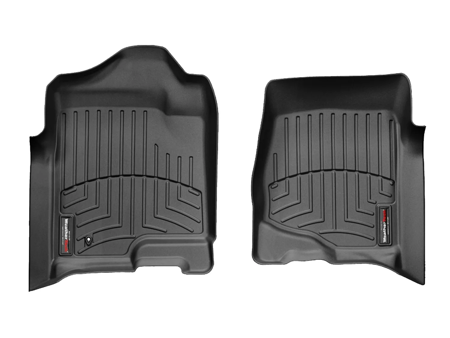 WeatherTech FloorLiner™ DigitalFit®; Black; Front;