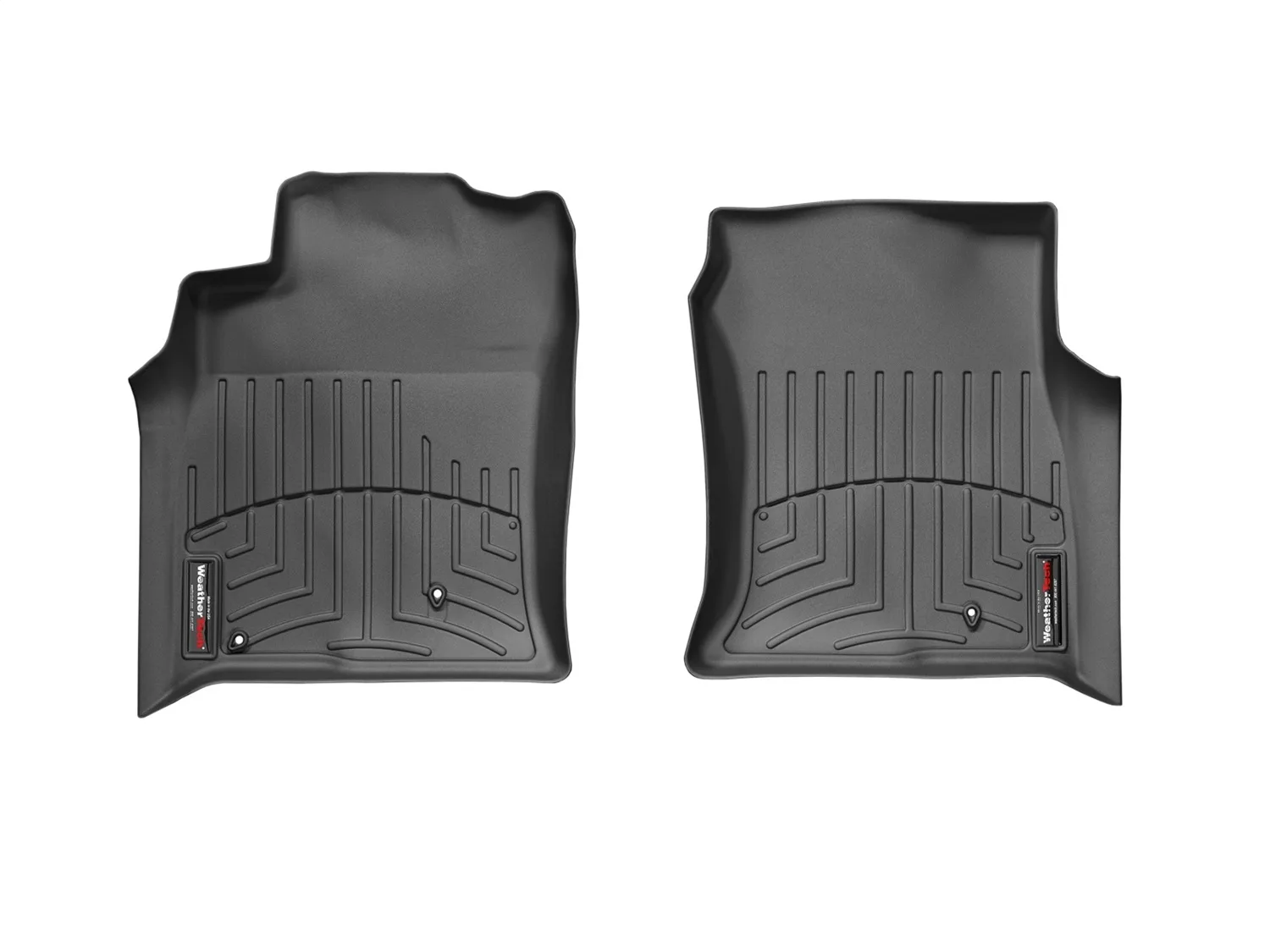 WeatherTech FloorLiner™ DigitalFit®; Black; Front;
