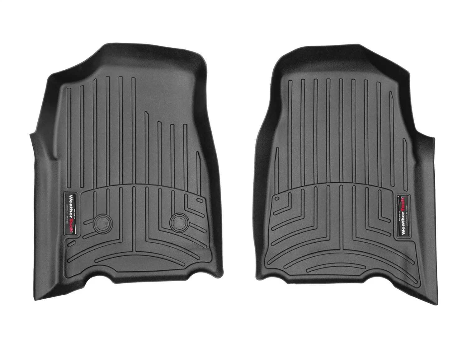 WeatherTech FloorLiner™ DigitalFit®; Black; Front;