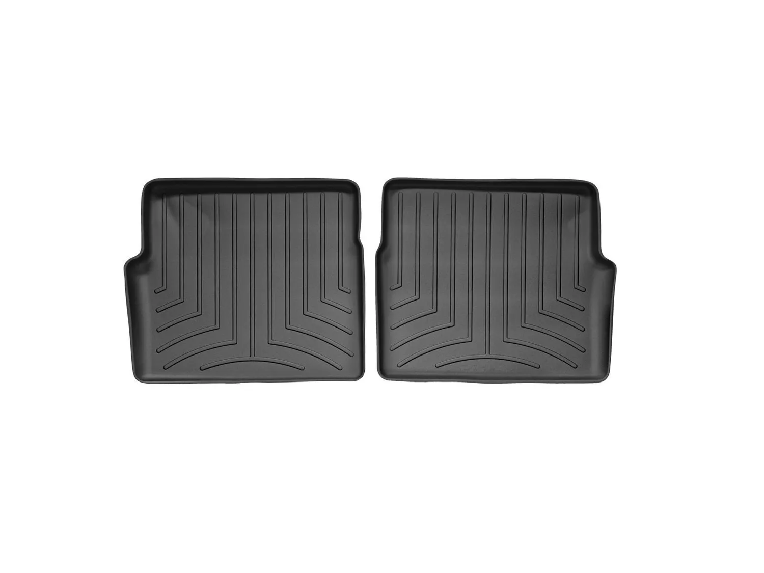 WeatherTech FloorLiner™ DigitalFit®; Black; Rear; 2 Pieces;