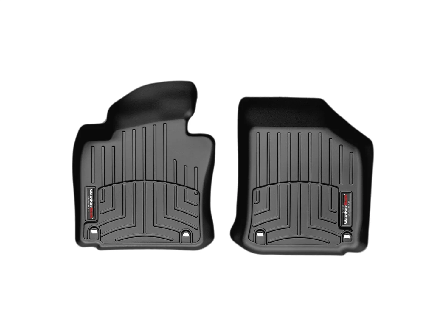 WeatherTech FloorLiner™ DigitalFit®; Black; Front;
