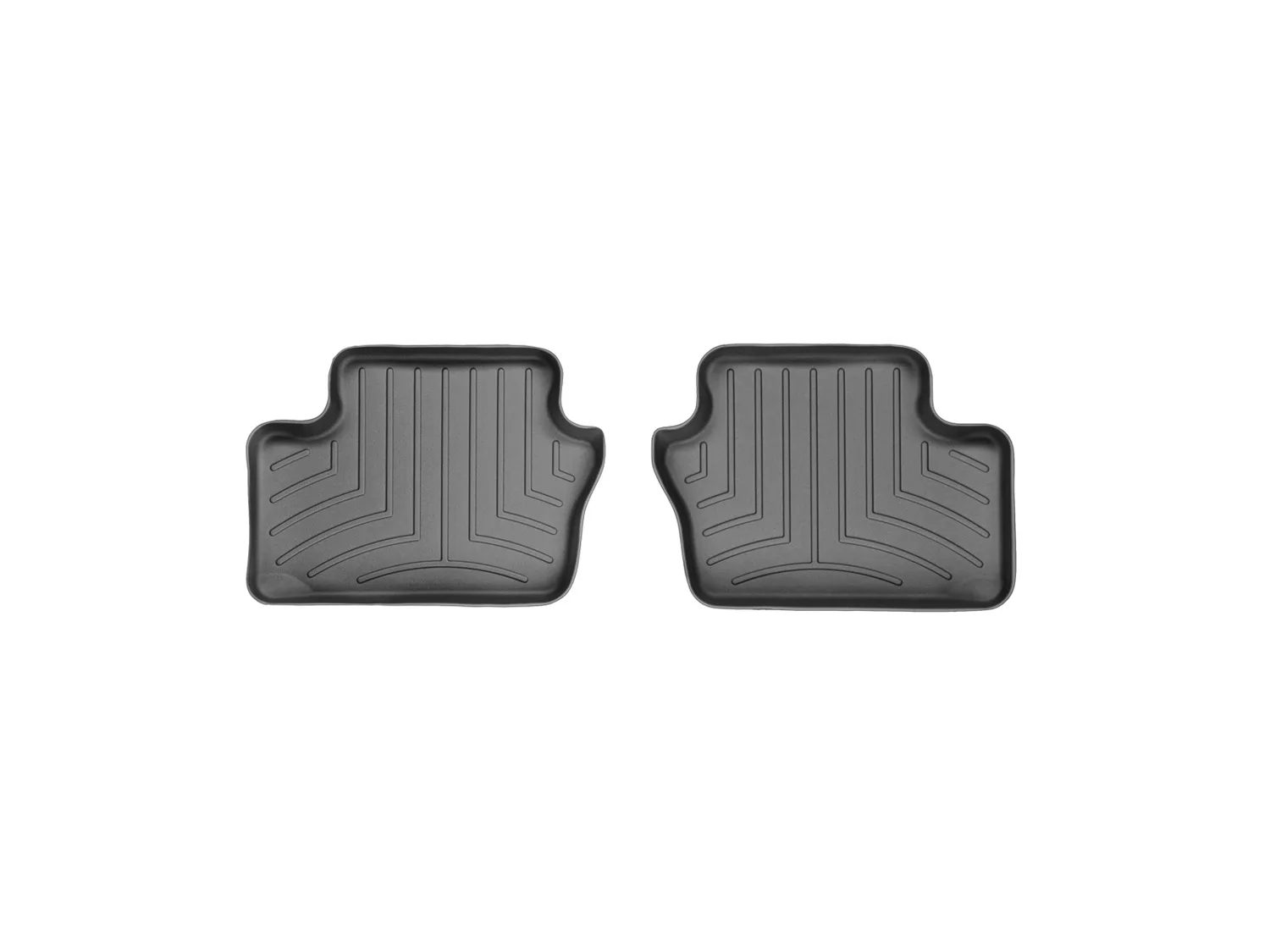 WeatherTech FloorLiner™ DigitalFit®; Black; Rear; 2 Pieces;