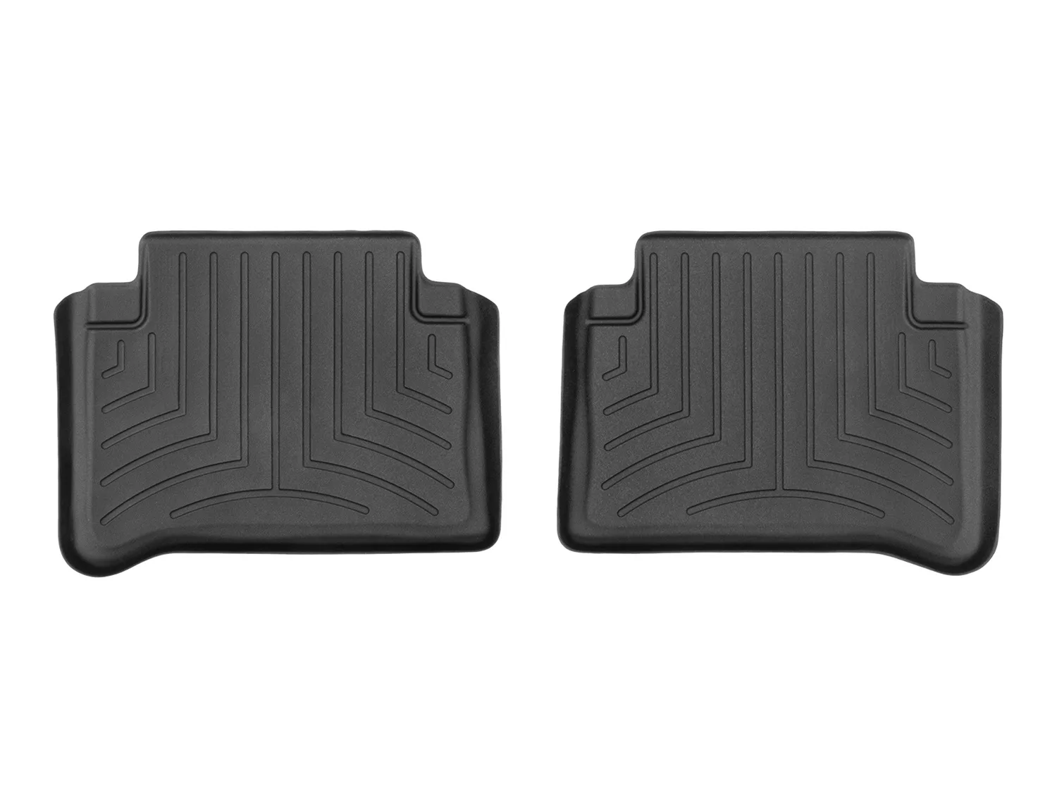 WeatherTech FloorLiner™ DigitalFit®; Black; Rear; 2 Pieces;