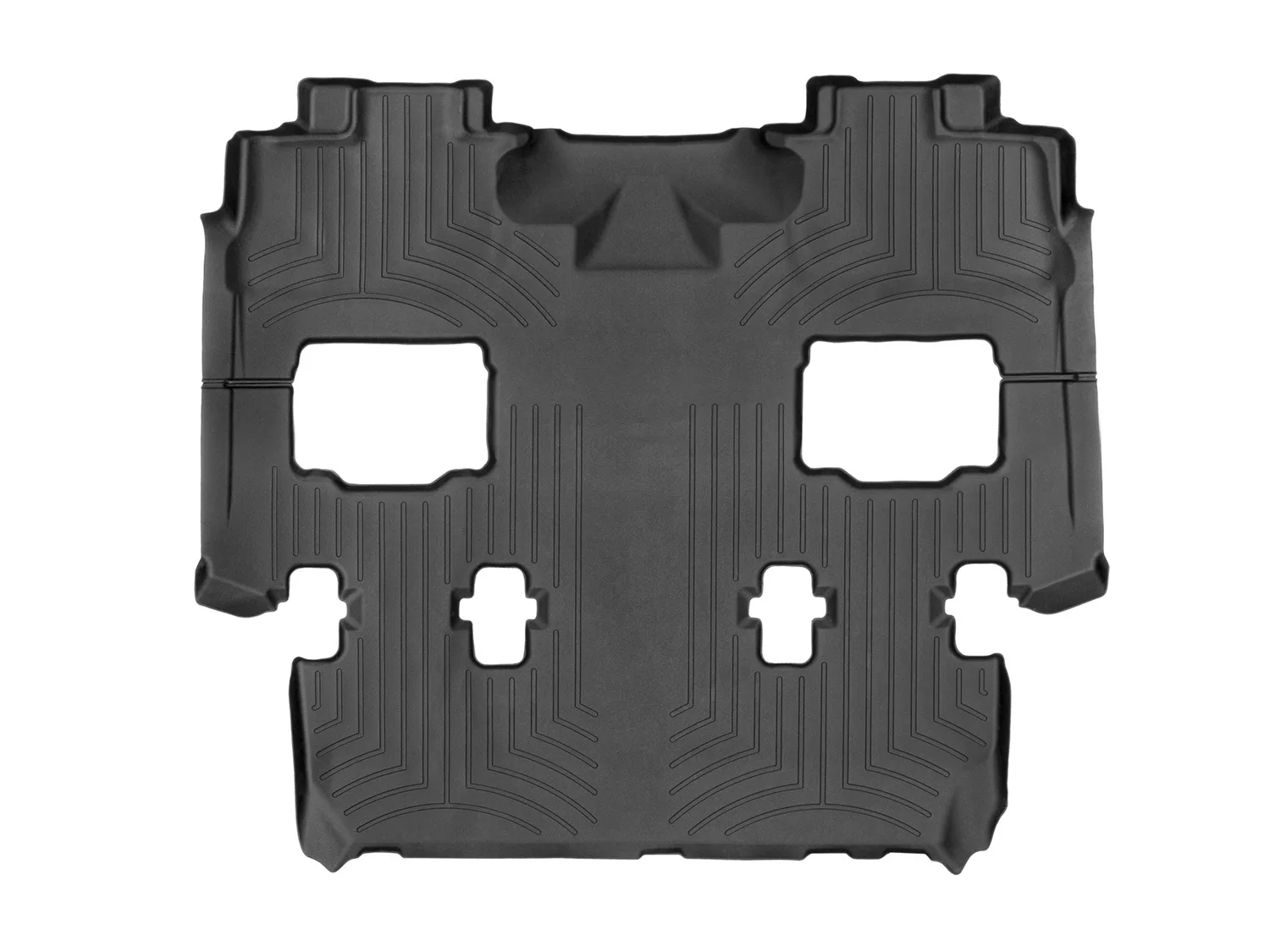WeatherTech FloorLiner™ DigitalFit®; Black; Rear and Third Row; 1 Piece;