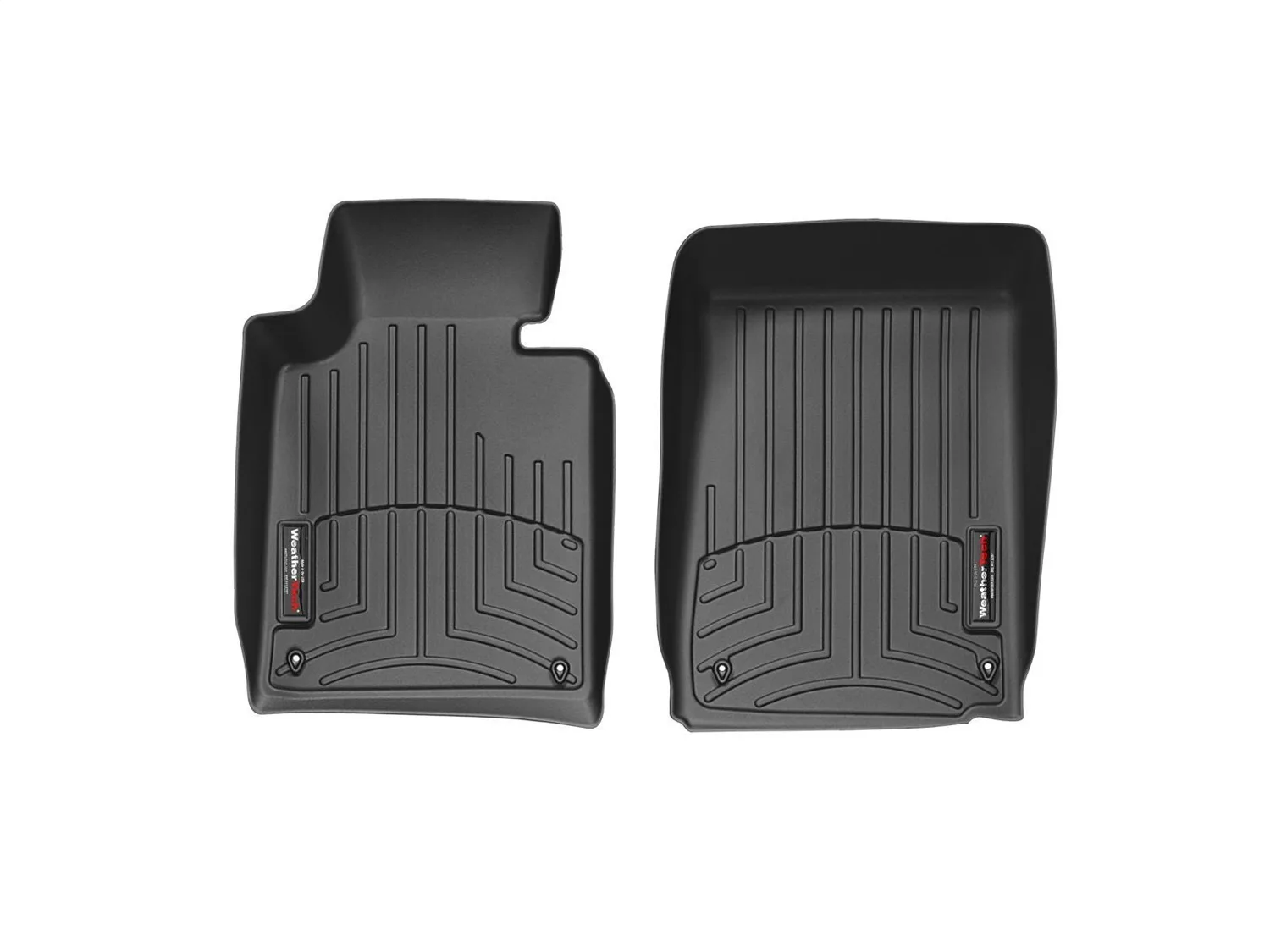 WeatherTech FloorLiner™ DigitalFit®; Black; Front;
