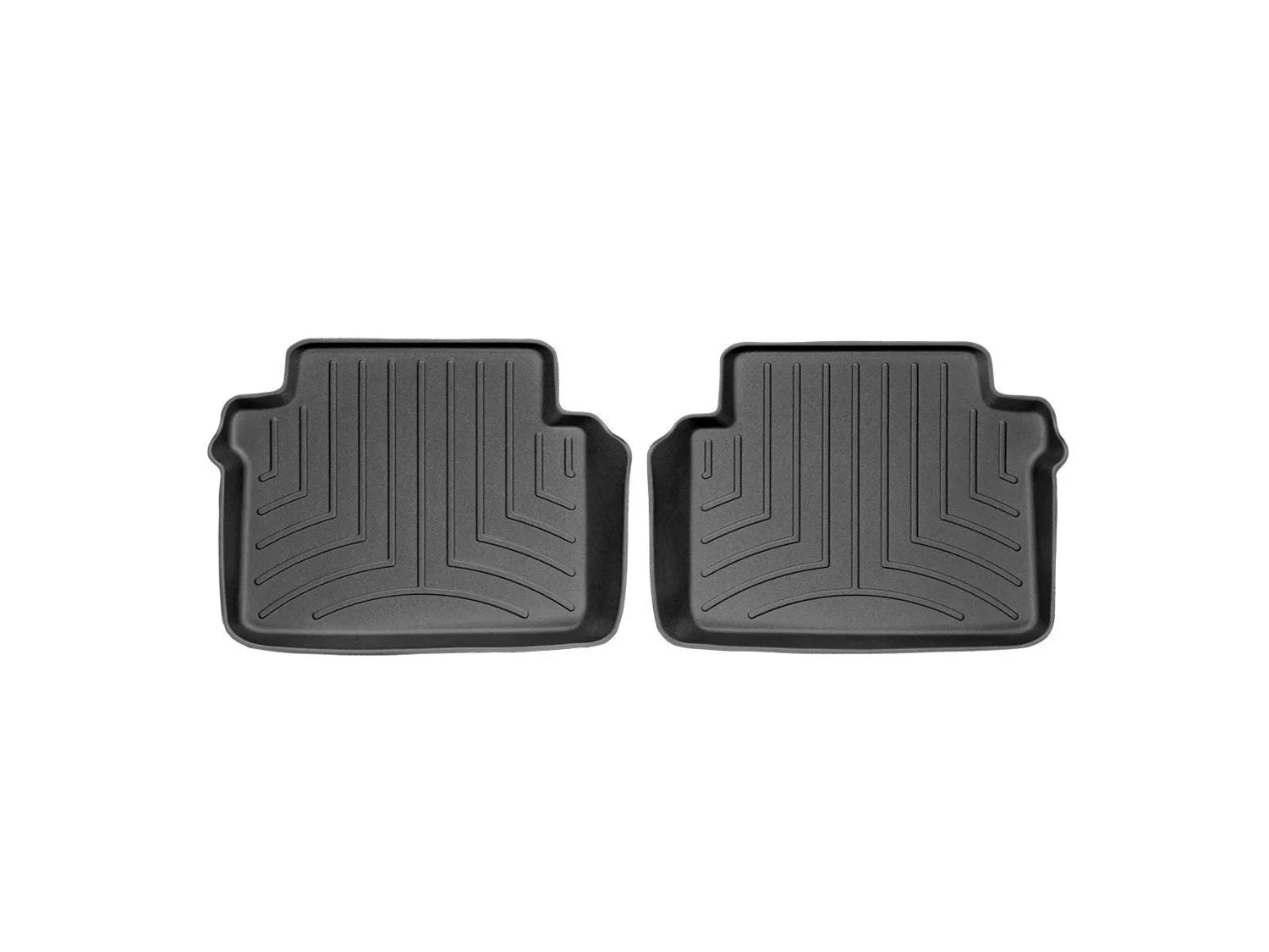 WeatherTech FloorLiner™ DigitalFit®; Black; Rear; 2 Pieces;