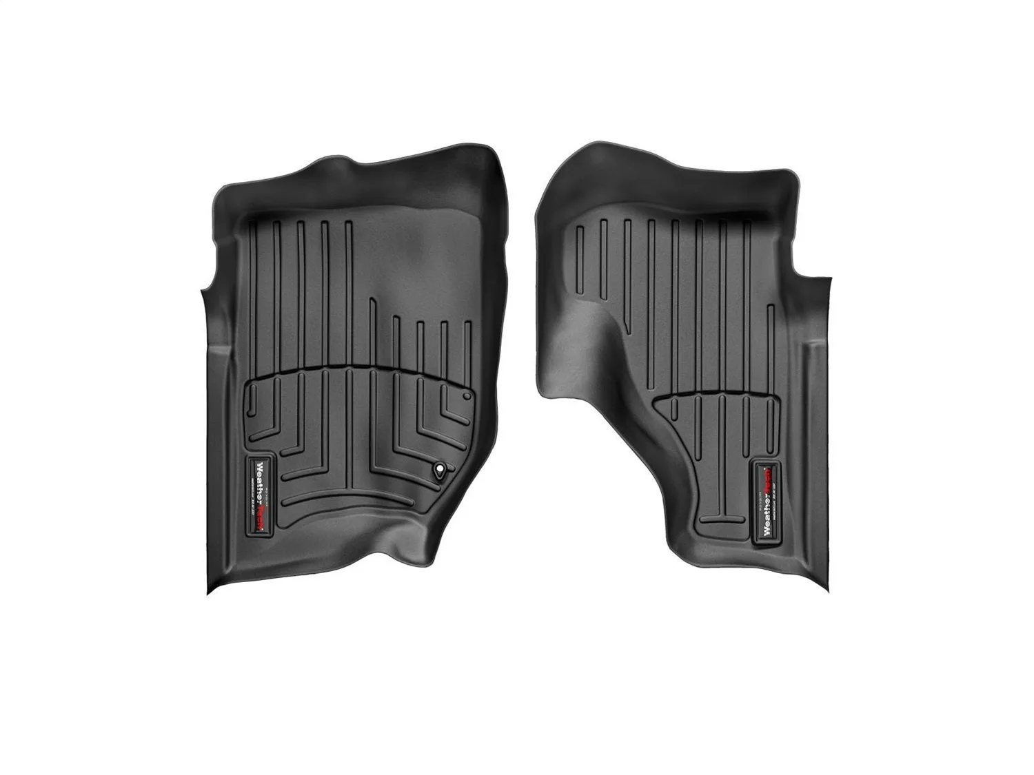 WeatherTech FloorLiner™ DigitalFit®; Black; Front;