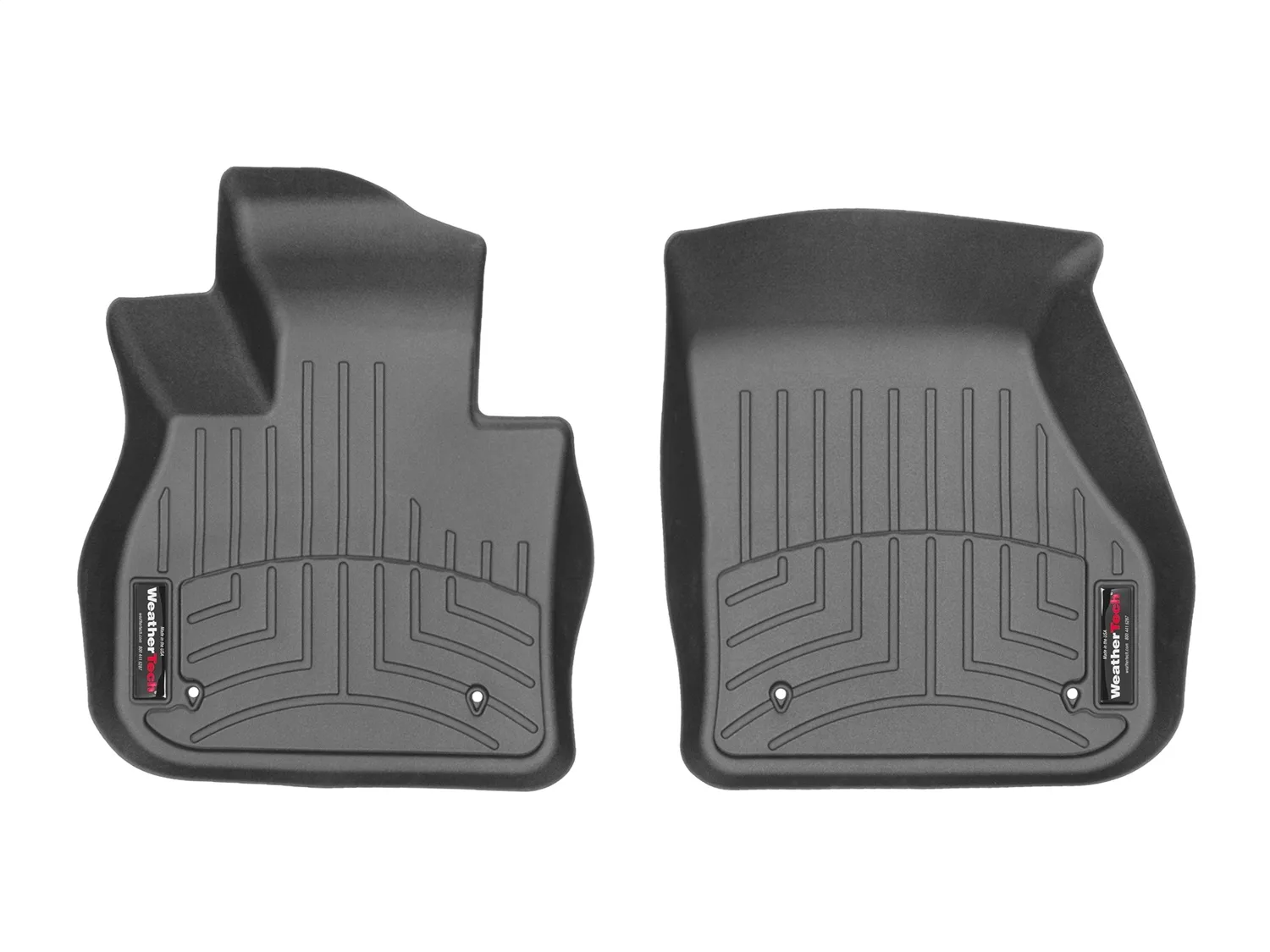 WeatherTech FloorLiner™ DigitalFit®; Black; Front;