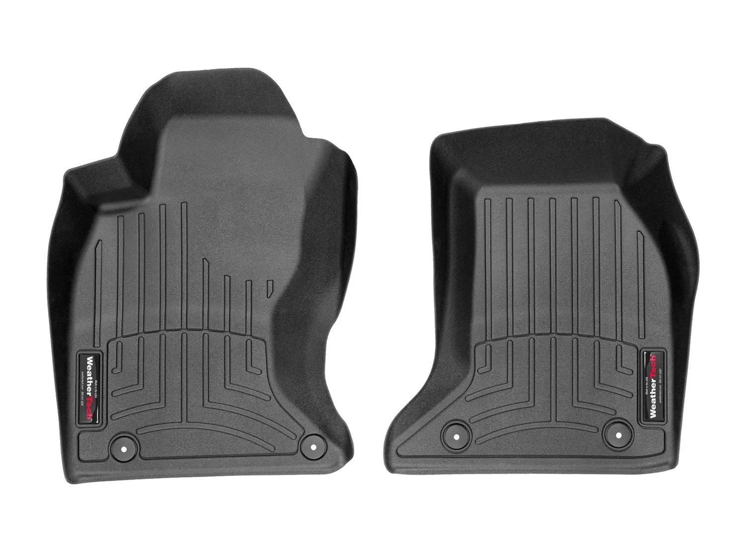 WeatherTech FloorLiner™ DigitalFit®; Black; Front;