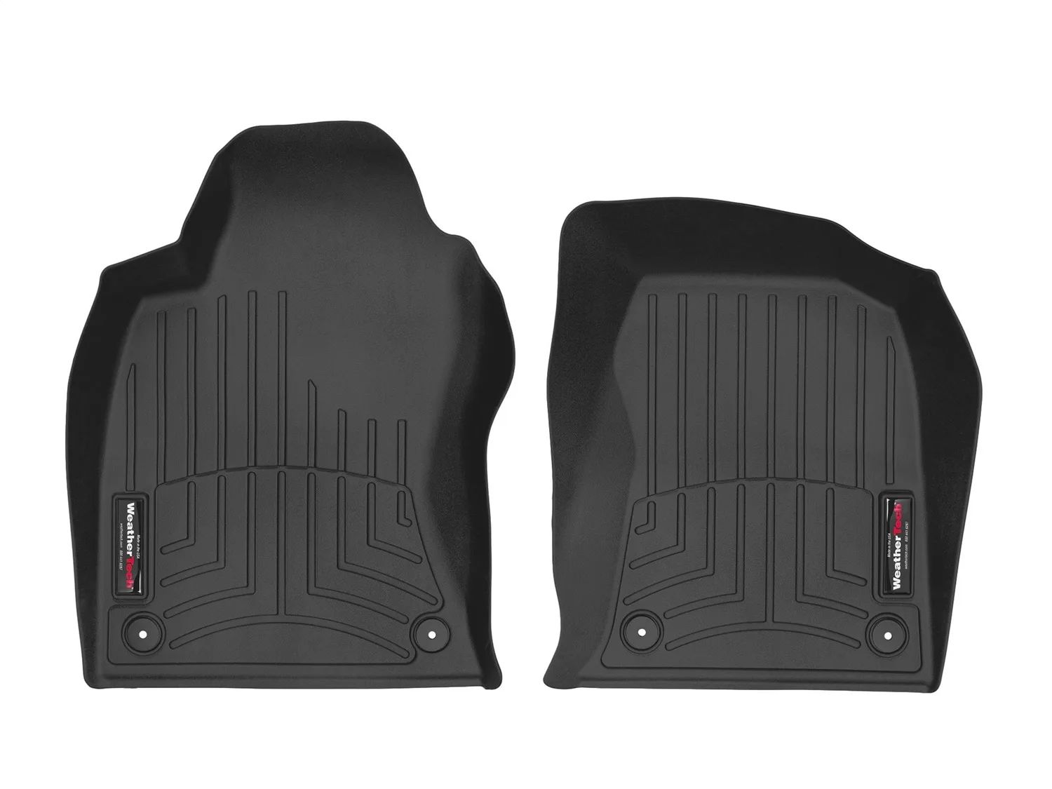 WeatherTech FloorLiner™ DigitalFit®; Black; Front;