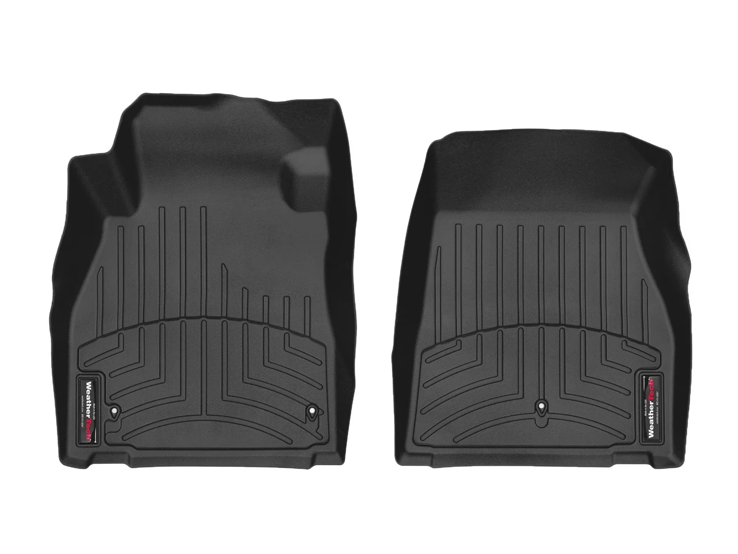 WeatherTech FloorLiner™ DigitalFit®; Black; Front;