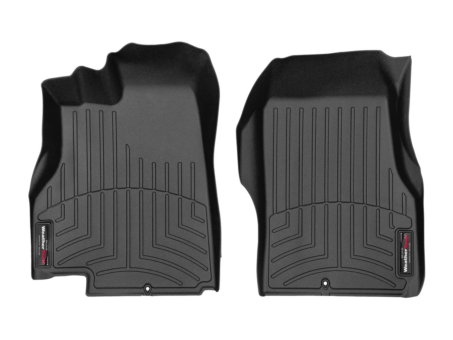 WeatherTech FloorLiner™ DigitalFit®; Black; Front;