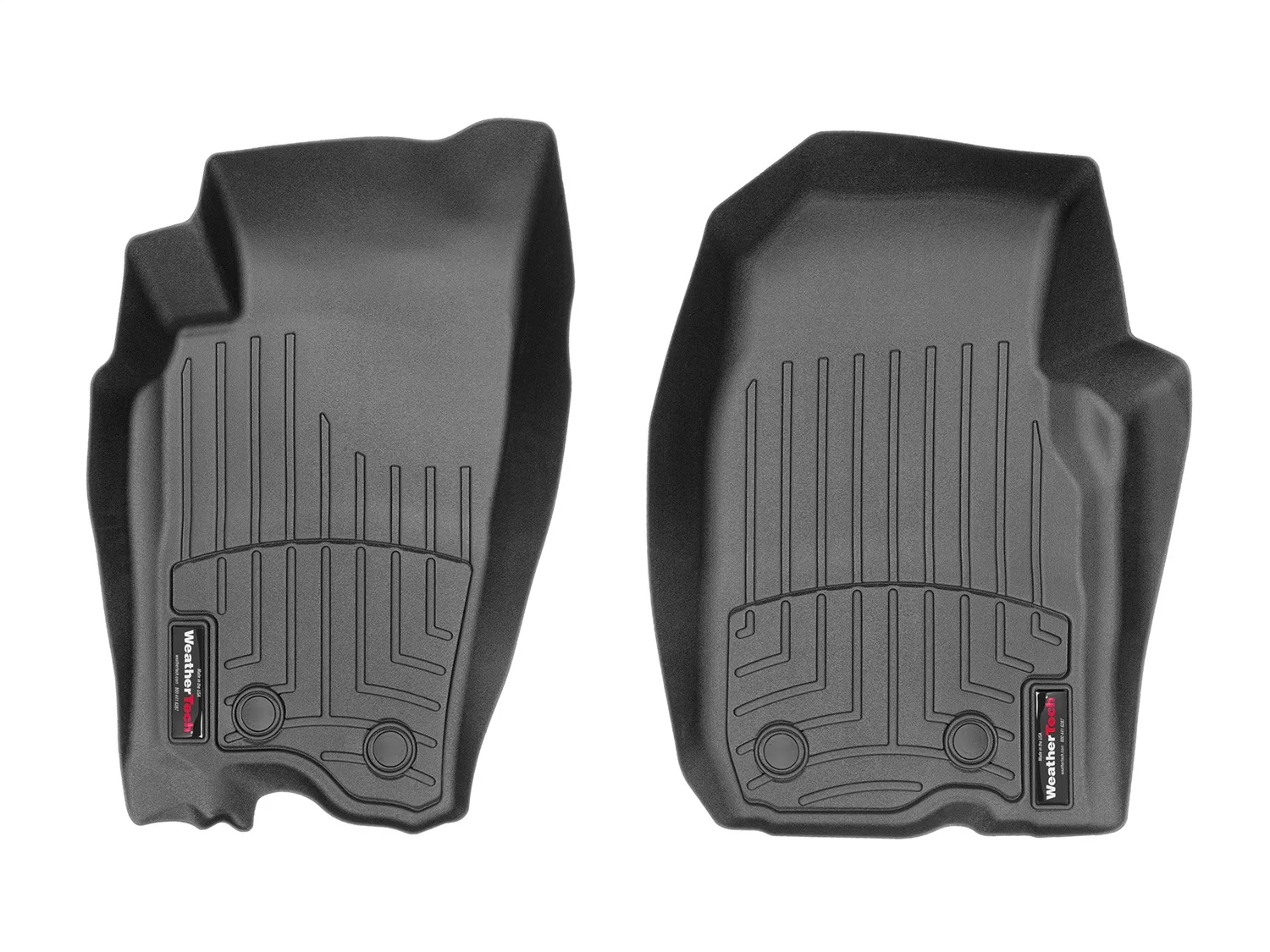 WeatherTech FloorLiner™ DigitalFit®; Black; Front;