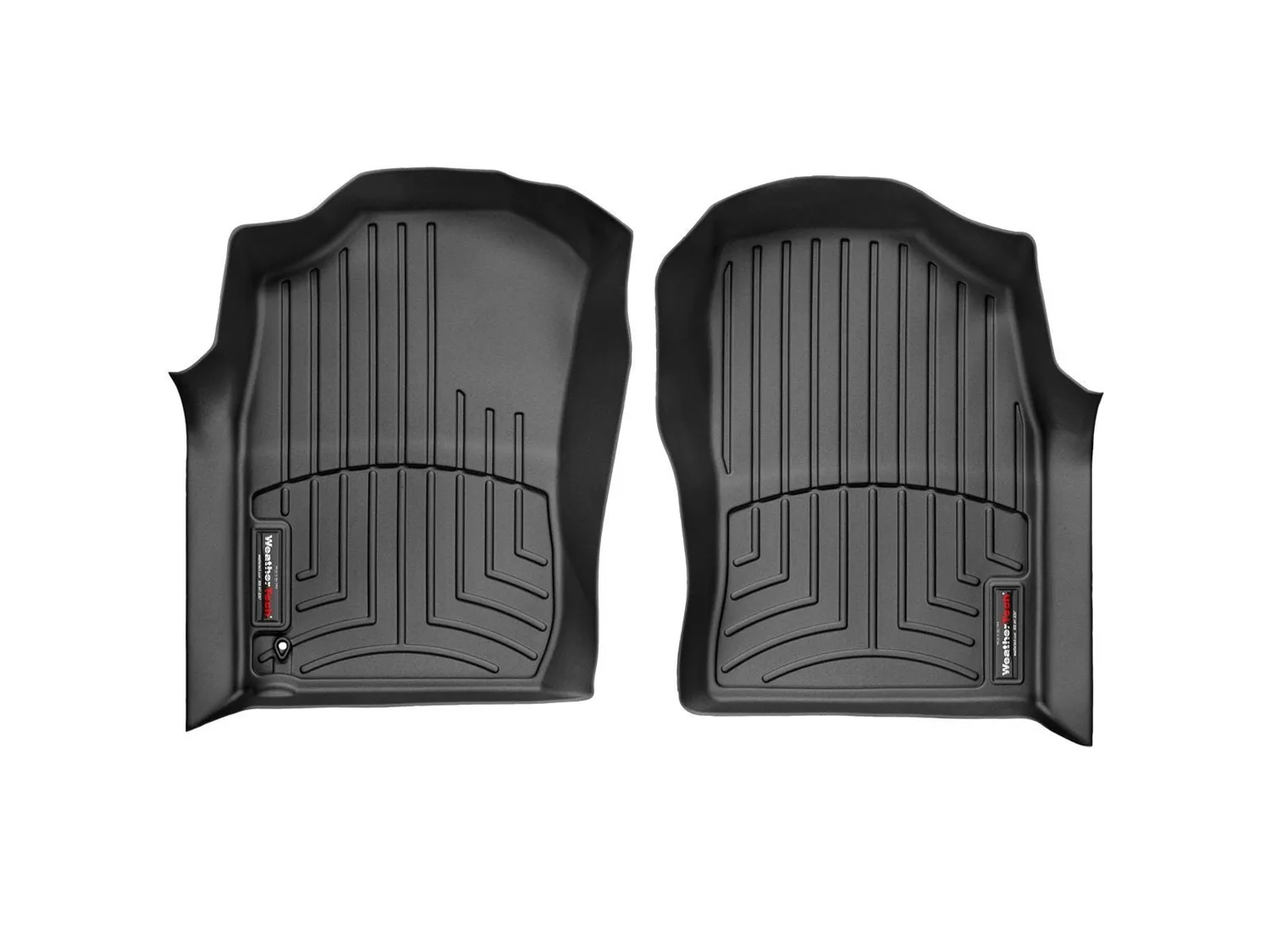 WeatherTech FloorLiner™ DigitalFit®; Black; Front;