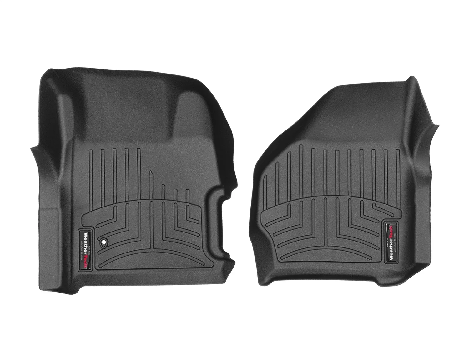 WeatherTech FloorLiner™ DigitalFit®; Black; Front;
