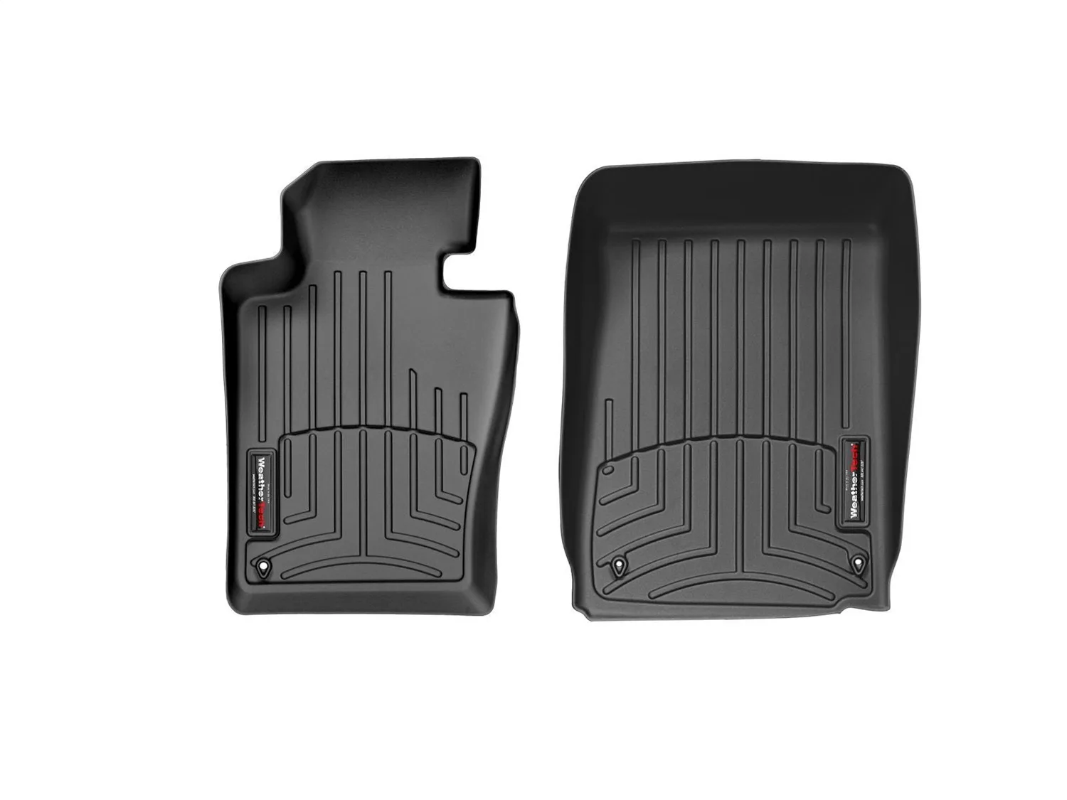 WeatherTech FloorLiner™ DigitalFit®; Black; Front;