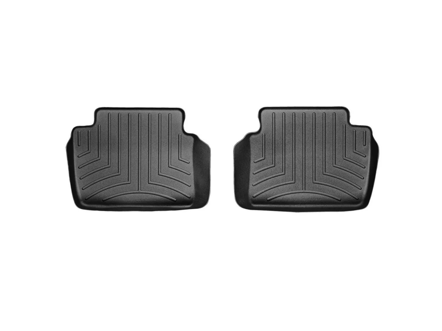 WeatherTech FloorLiner™ DigitalFit®; Black; Rear; 2 Pieces;