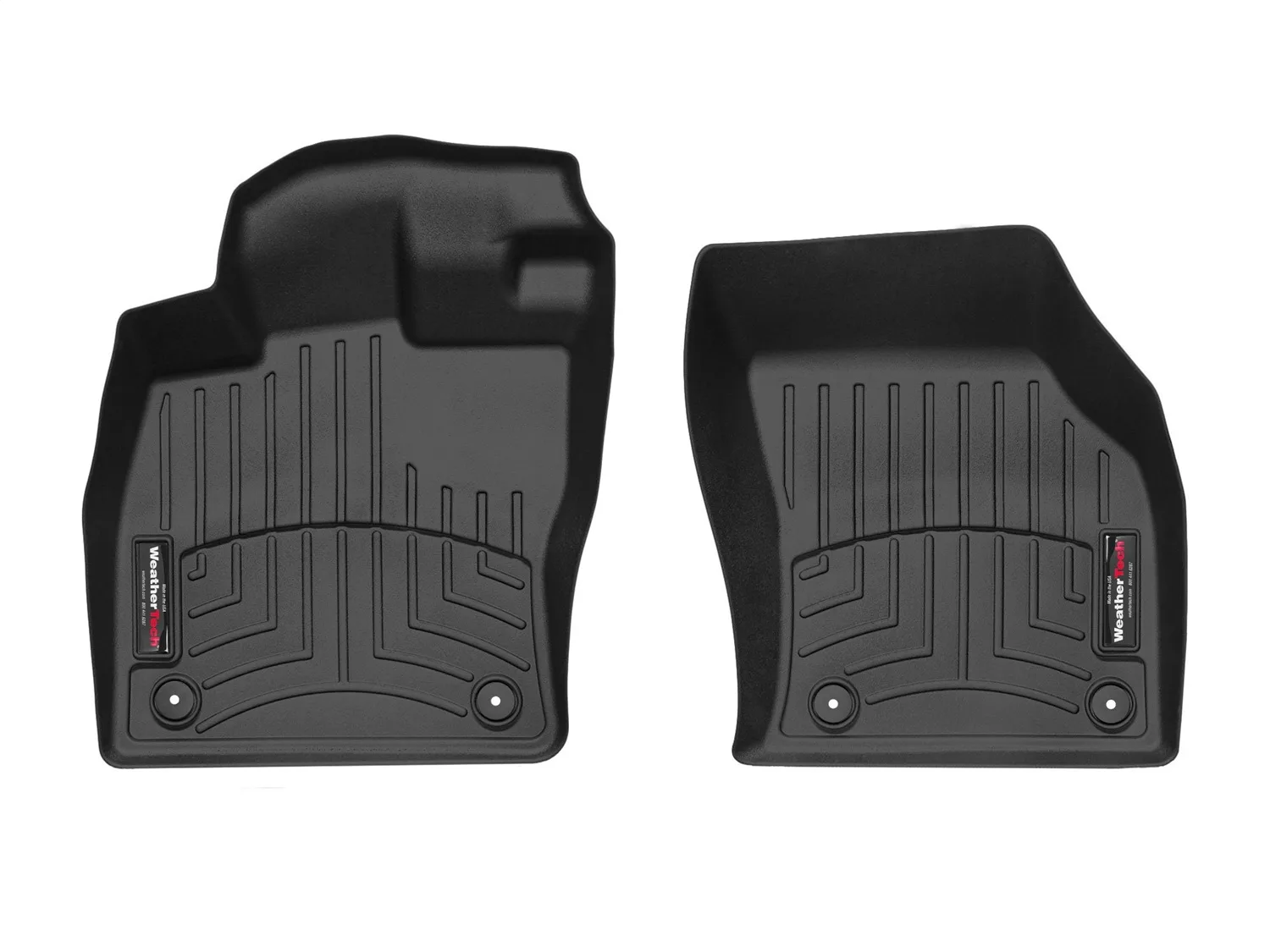 WeatherTech FloorLiner™ DigitalFit®; Black; Front;