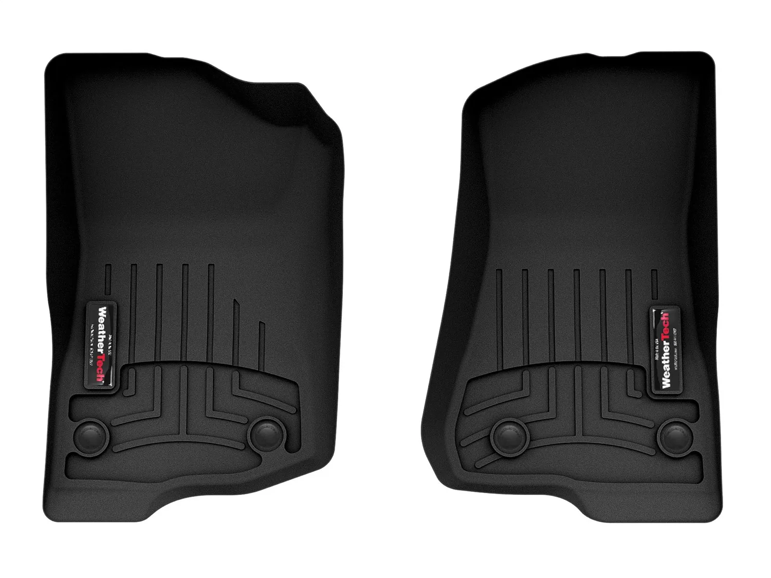 WeatherTech FloorLiner™ DigitalFit®; Black; Front;