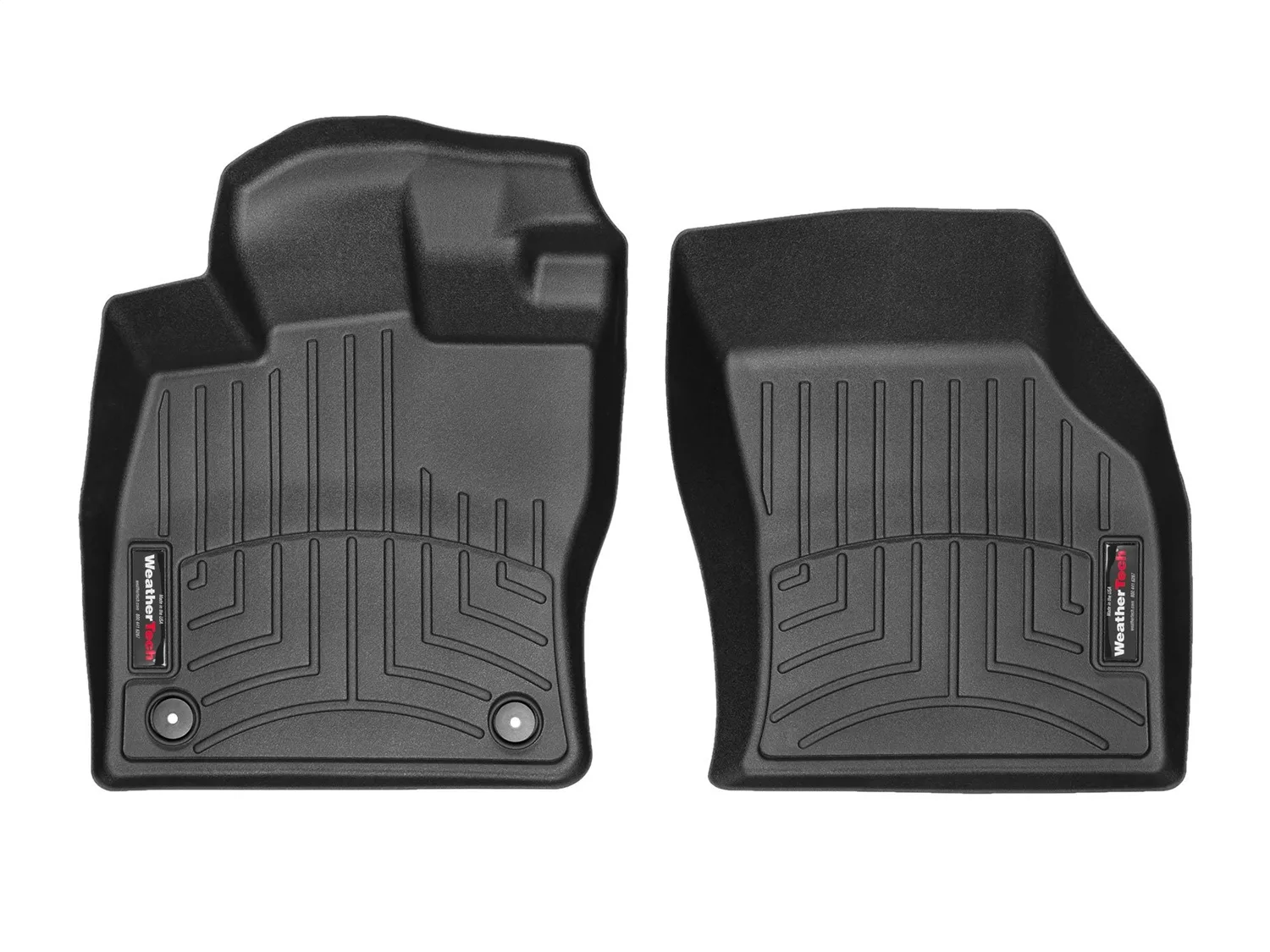 WeatherTech FloorLiner™ DigitalFit®; Black; Front;