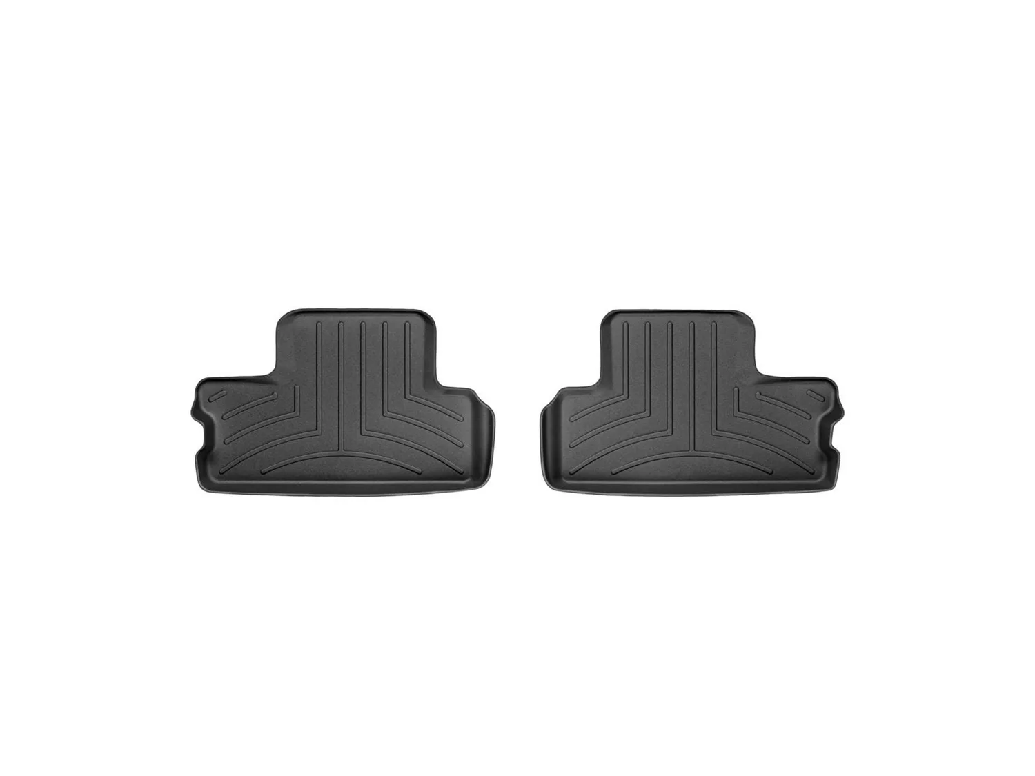 WeatherTech FloorLiner™ DigitalFit®; Black; Rear; 2 Pieces;