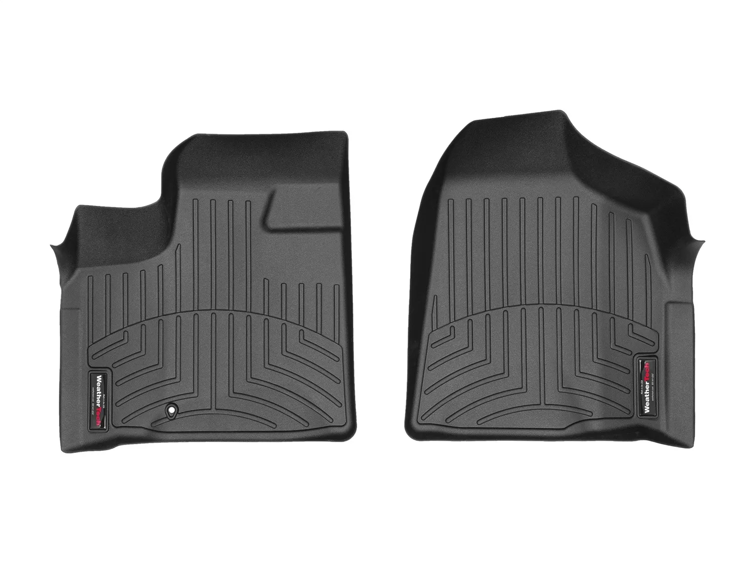 WeatherTech FloorLiner™ DigitalFit®; Black; Front;