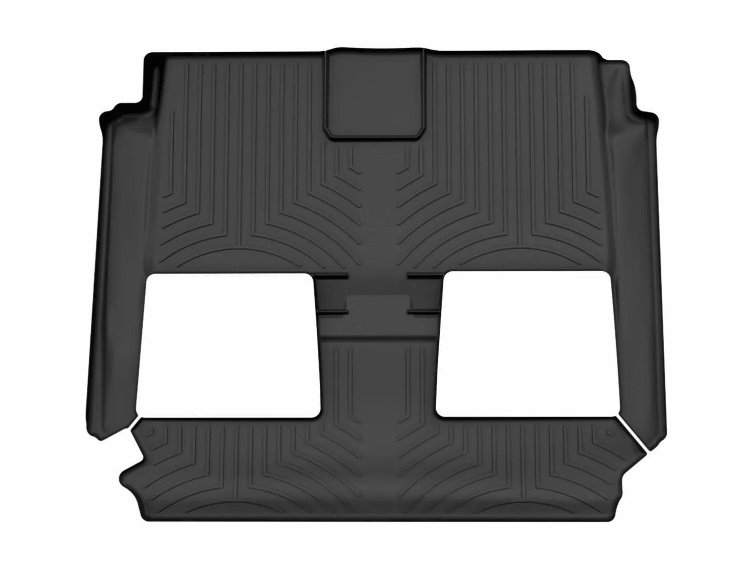 WeatherTech FloorLiner™ DigitalFit®; Black; Rear And Third Row;