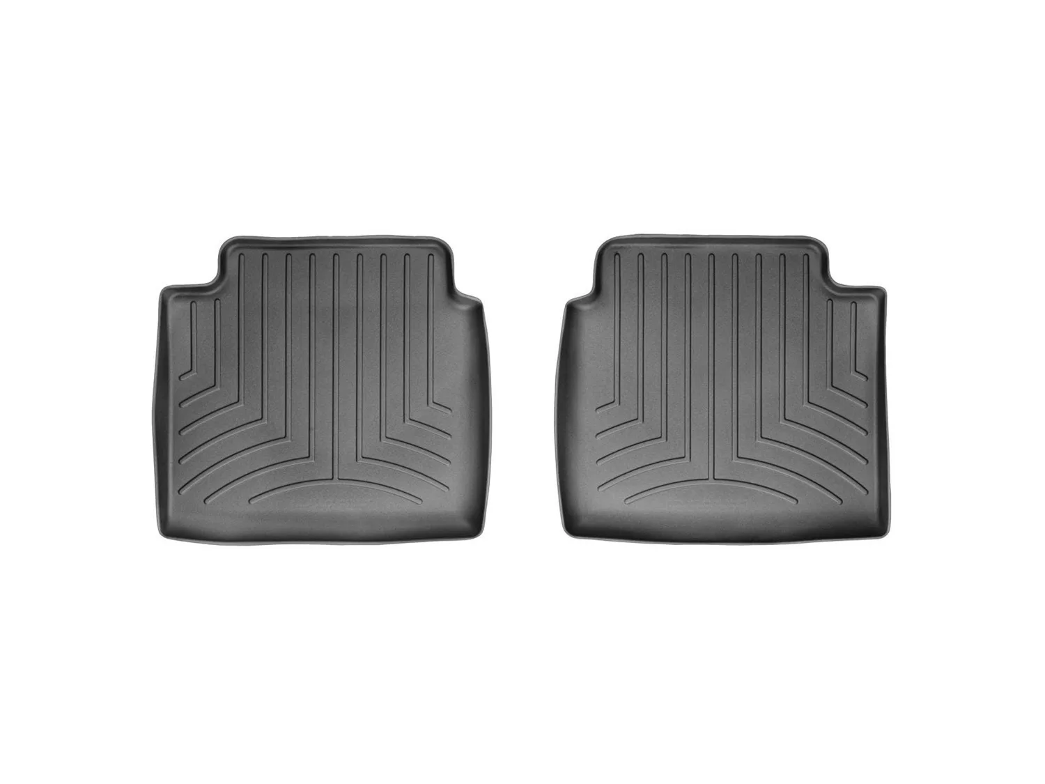 WeatherTech FloorLiner™ DigitalFit®; Black; Rear; 2 Pieces;