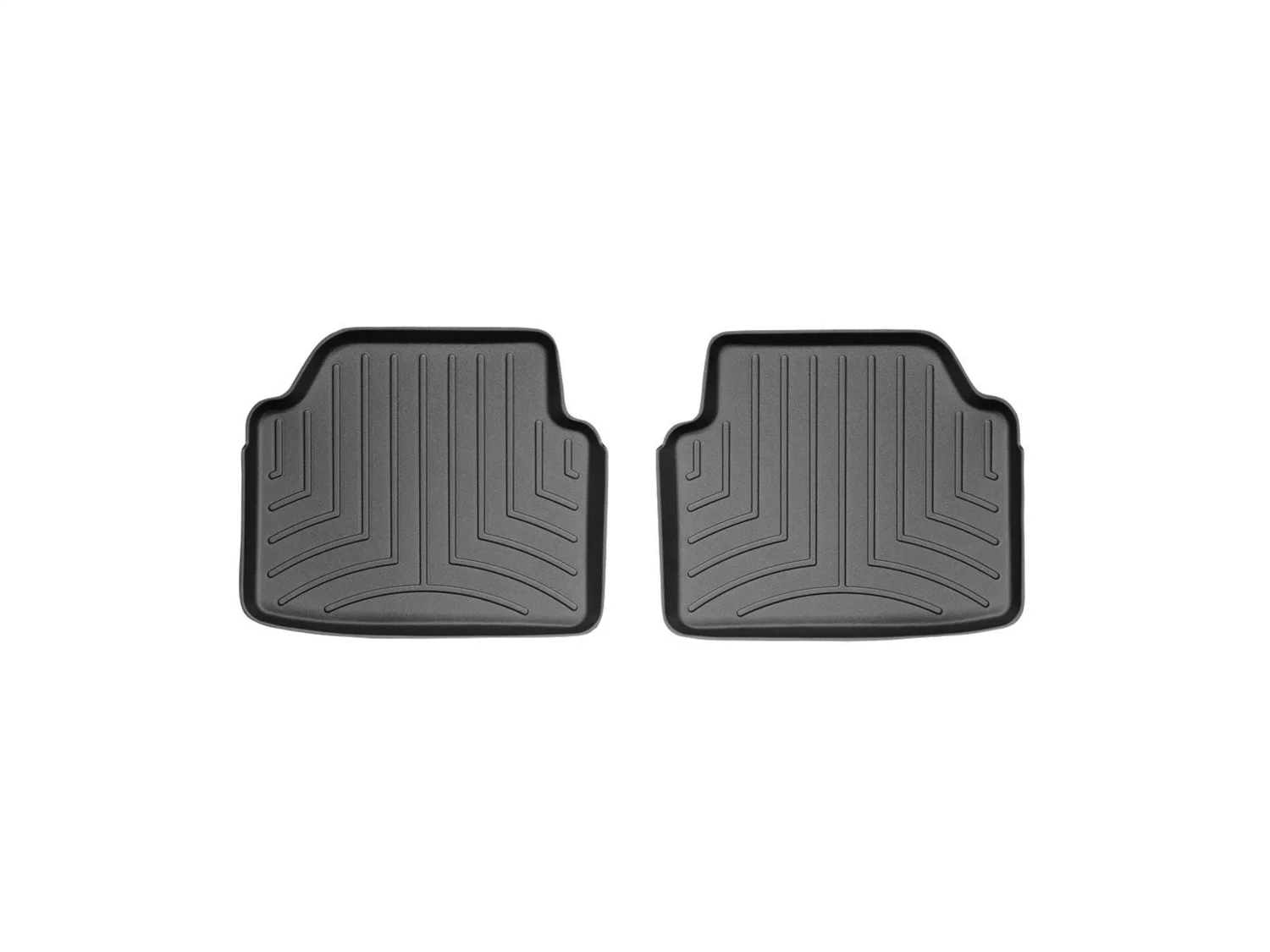 WeatherTech FloorLiner™ DigitalFit®; Black; Rear; 2 Pieces;