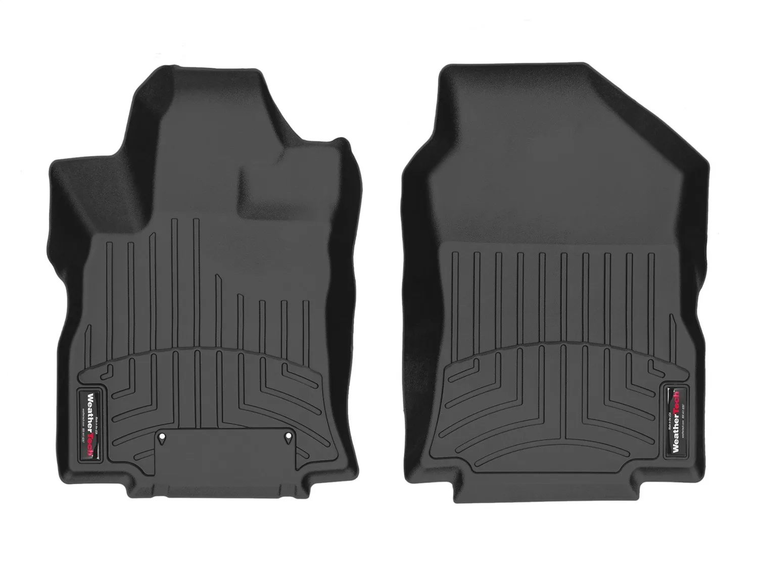 WeatherTech FloorLiner™ DigitalFit®; Black; Front;