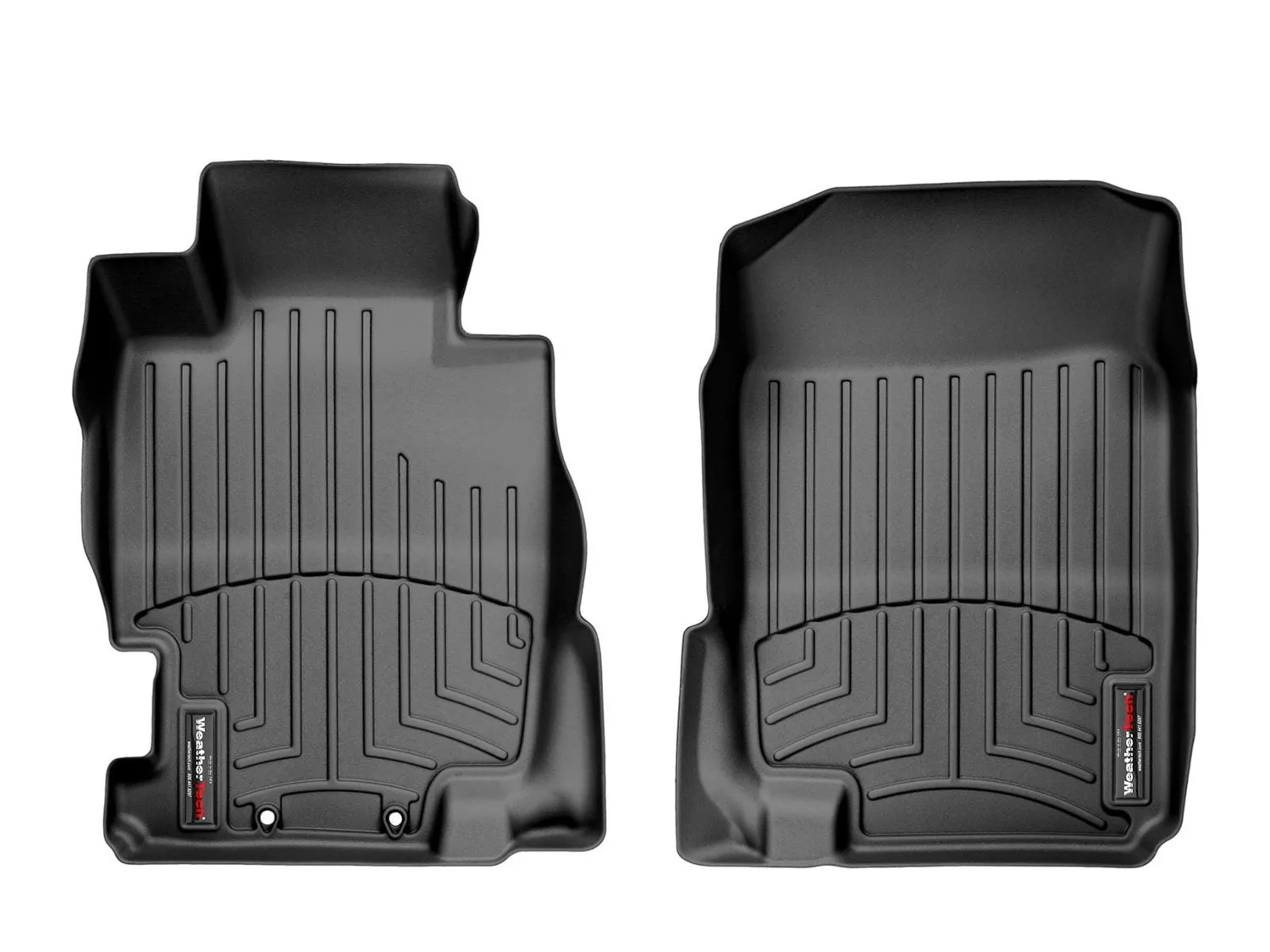 WeatherTech FloorLiner™ DigitalFit®; Black; Front;