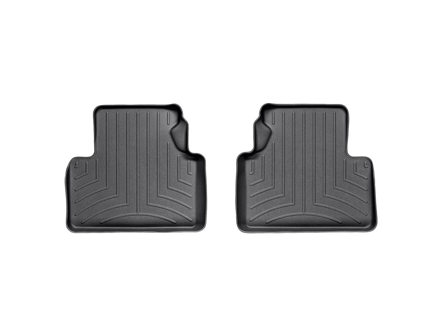 WeatherTech FloorLiner™ DigitalFit®; Black; Rear; 2 Pieces;