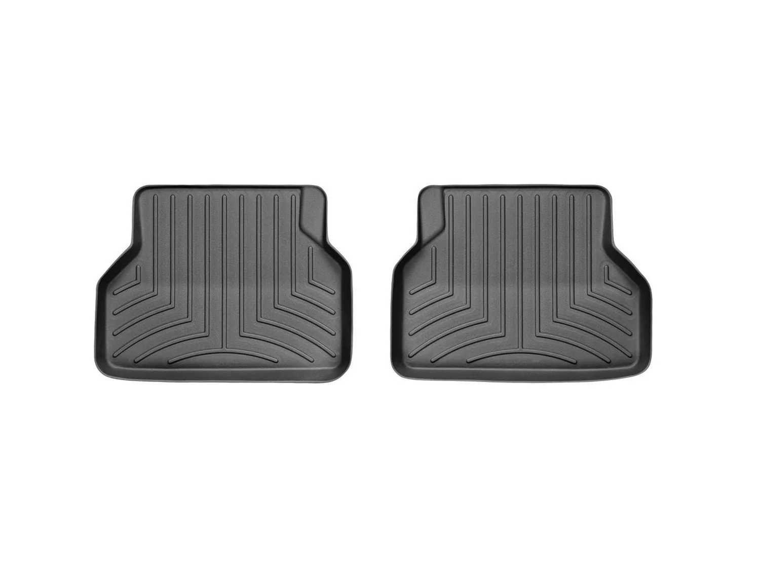 WeatherTech FloorLiner™ DigitalFit®; Black; Rear; 2 Pieces;