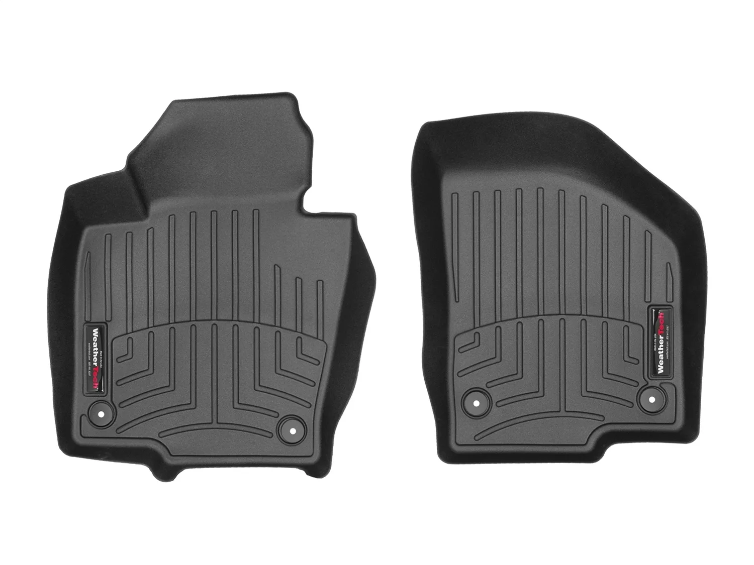 WeatherTech FloorLiner™ DigitalFit®; Black; Front;