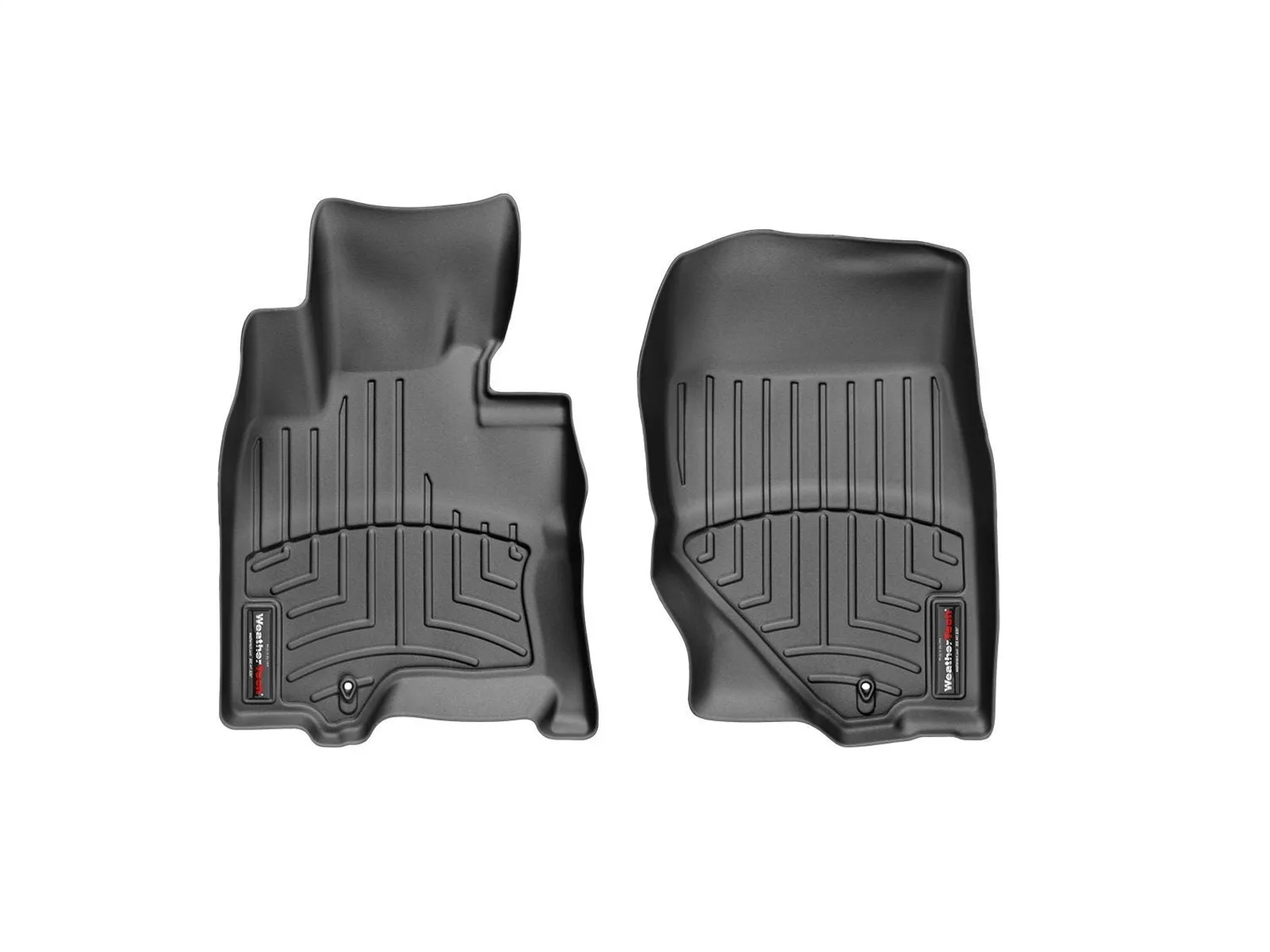 WeatherTech FloorLiner™ DigitalFit®; Black; Front;