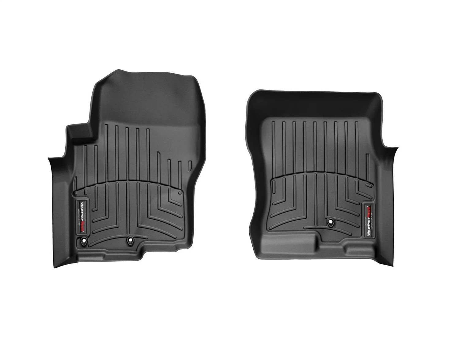 WeatherTech FloorLiner™ DigitalFit®; Black; Front;