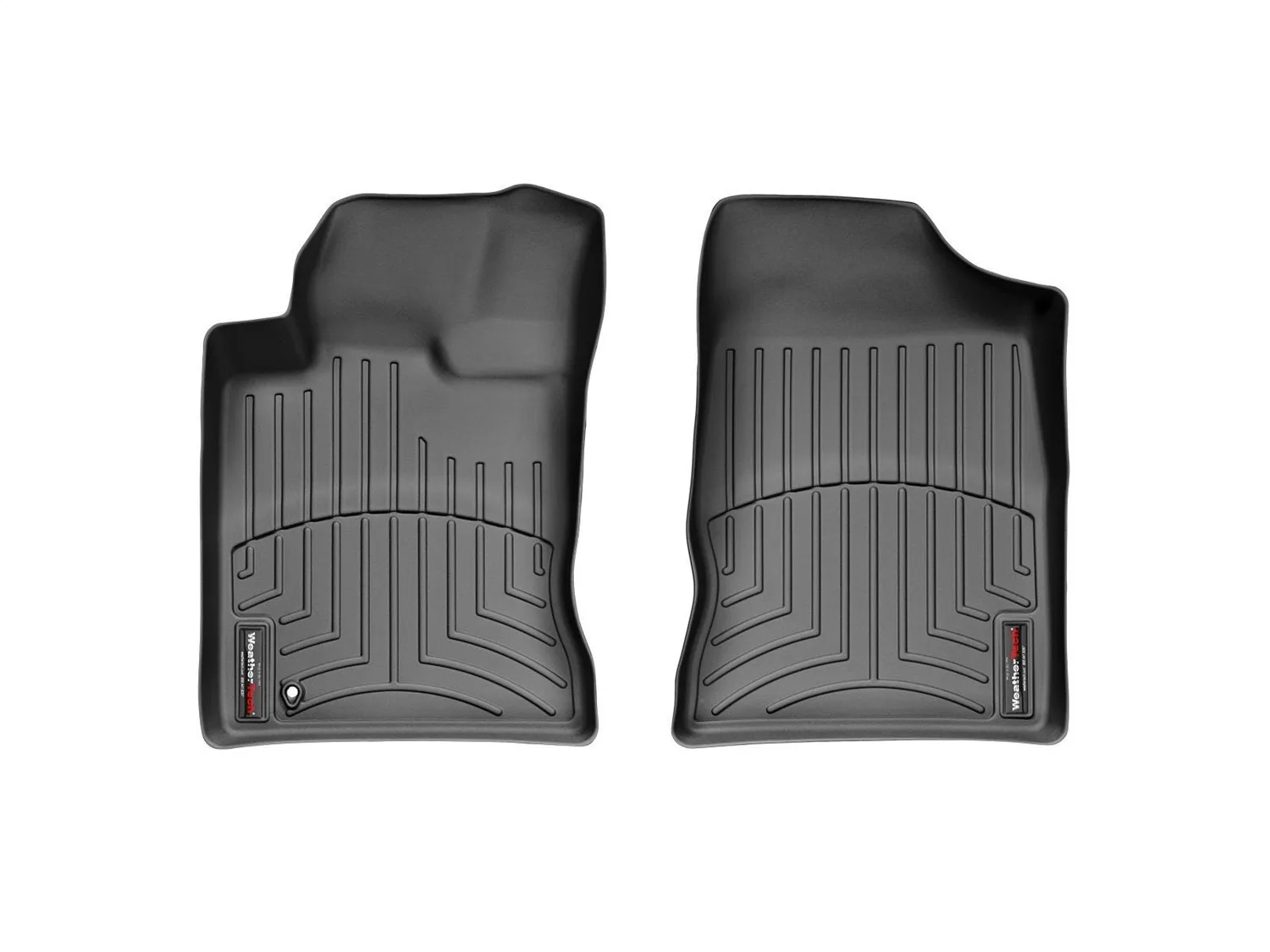 WeatherTech FloorLiner™ DigitalFit®; Black; Front;