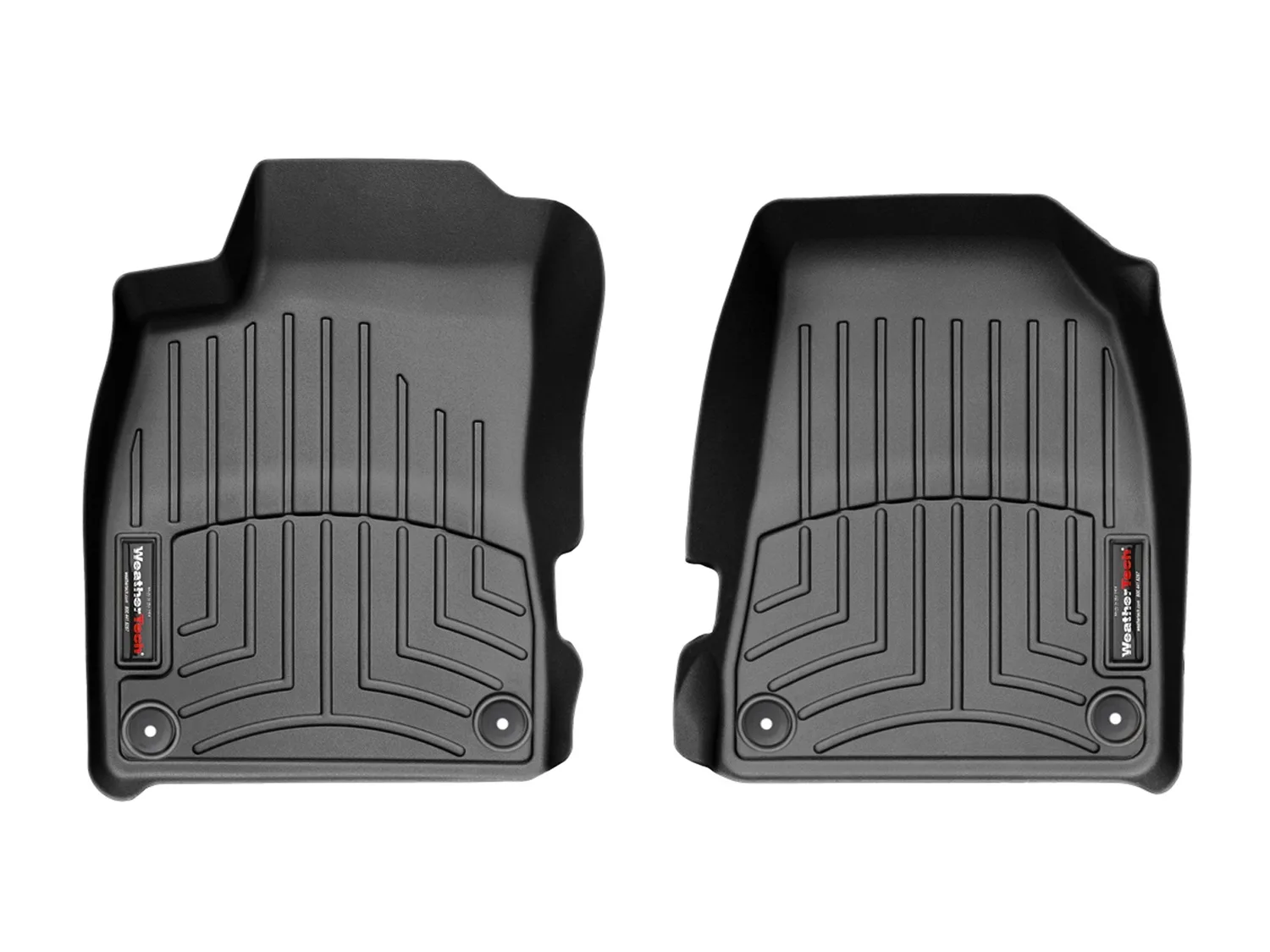 WeatherTech FloorLiner™ DigitalFit®; Black; Front;